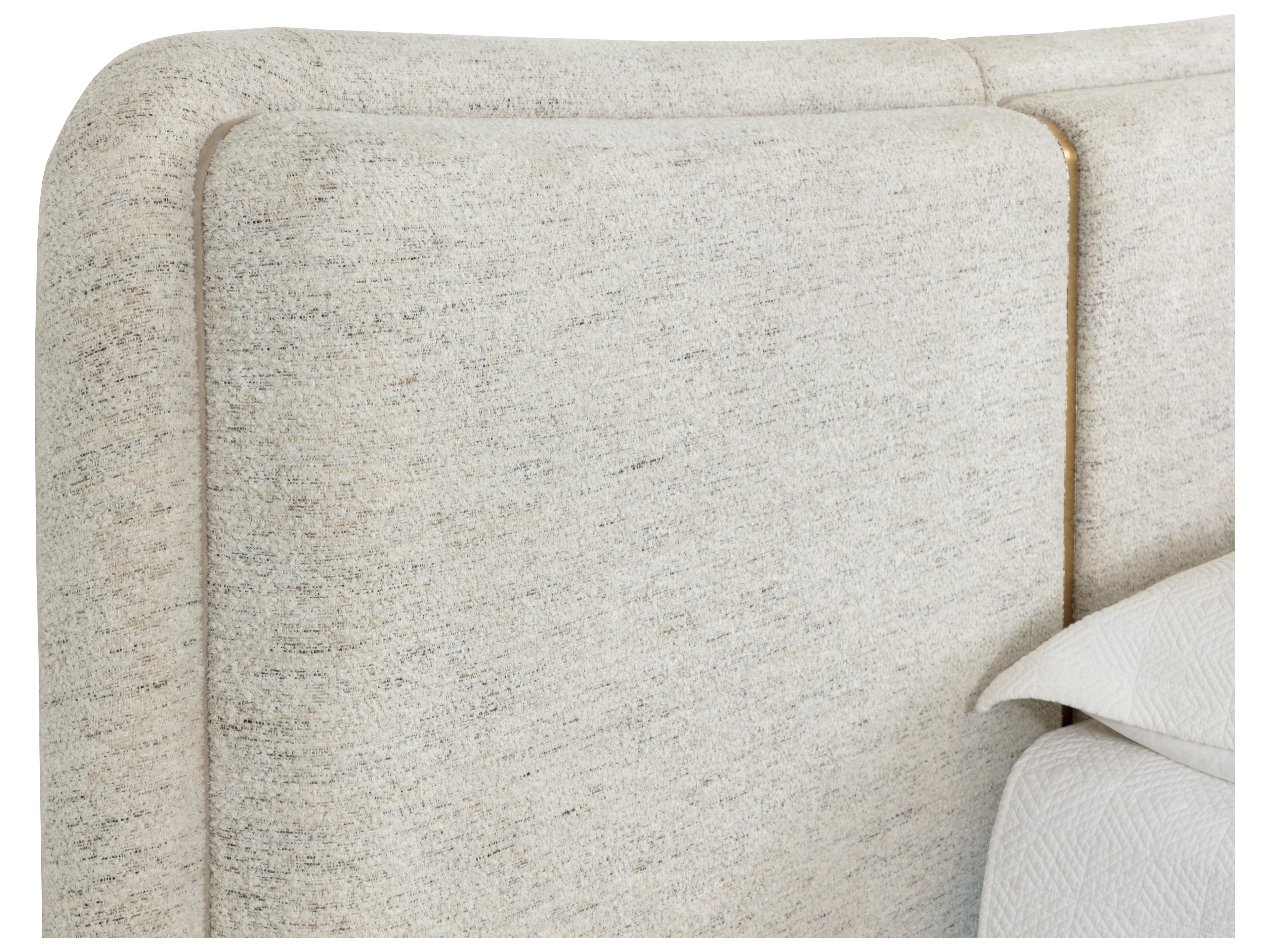 Sunpan Clarimond Bed in King in Hailey Moon / Meg Taupe