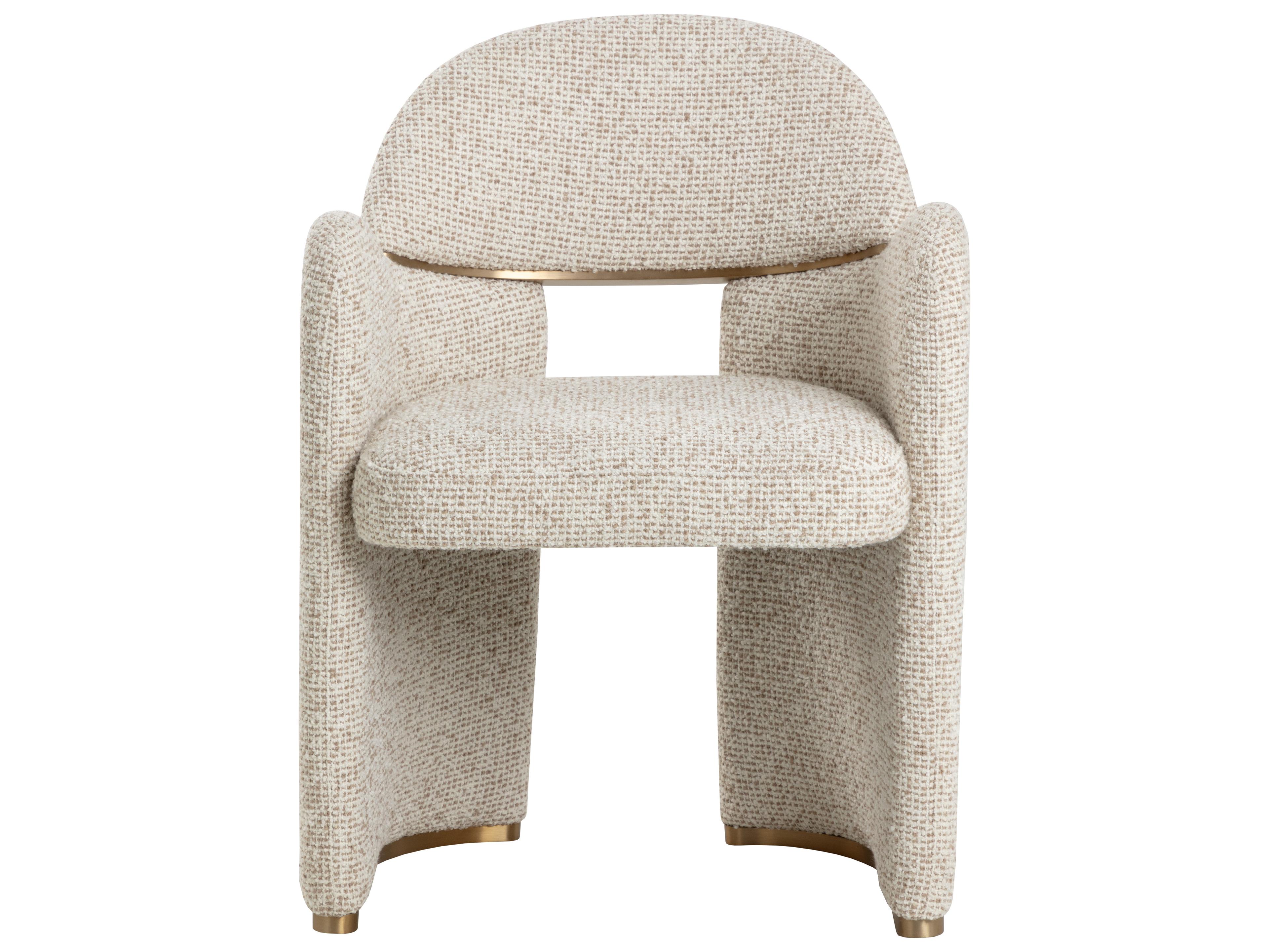 Sunpan Snowden Dining Armchair in Noah Ecru
