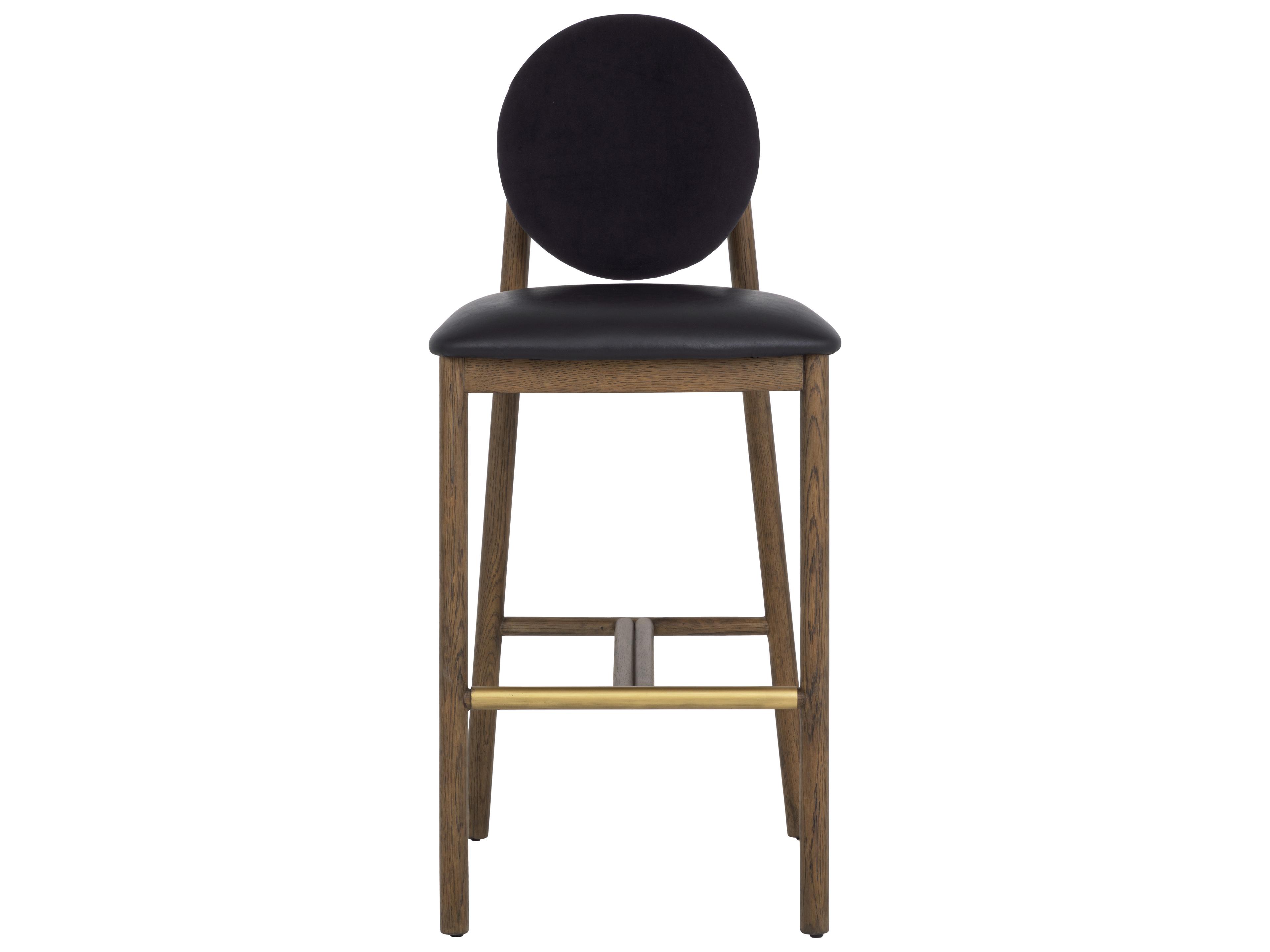 Sunpan Orabell Barstool in Bravo Black / Abbington Black
