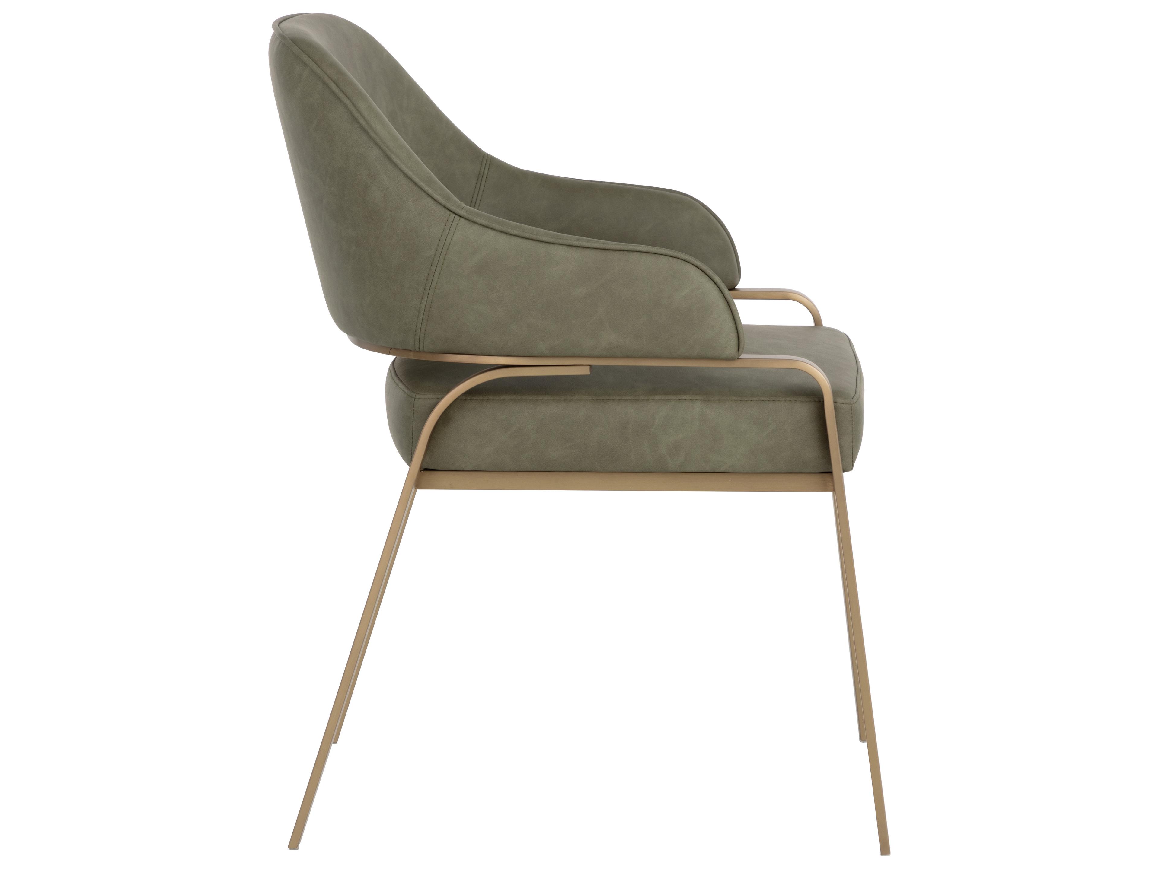 Sunpan Malachi Dining Armchair in Ivanhoe Pine