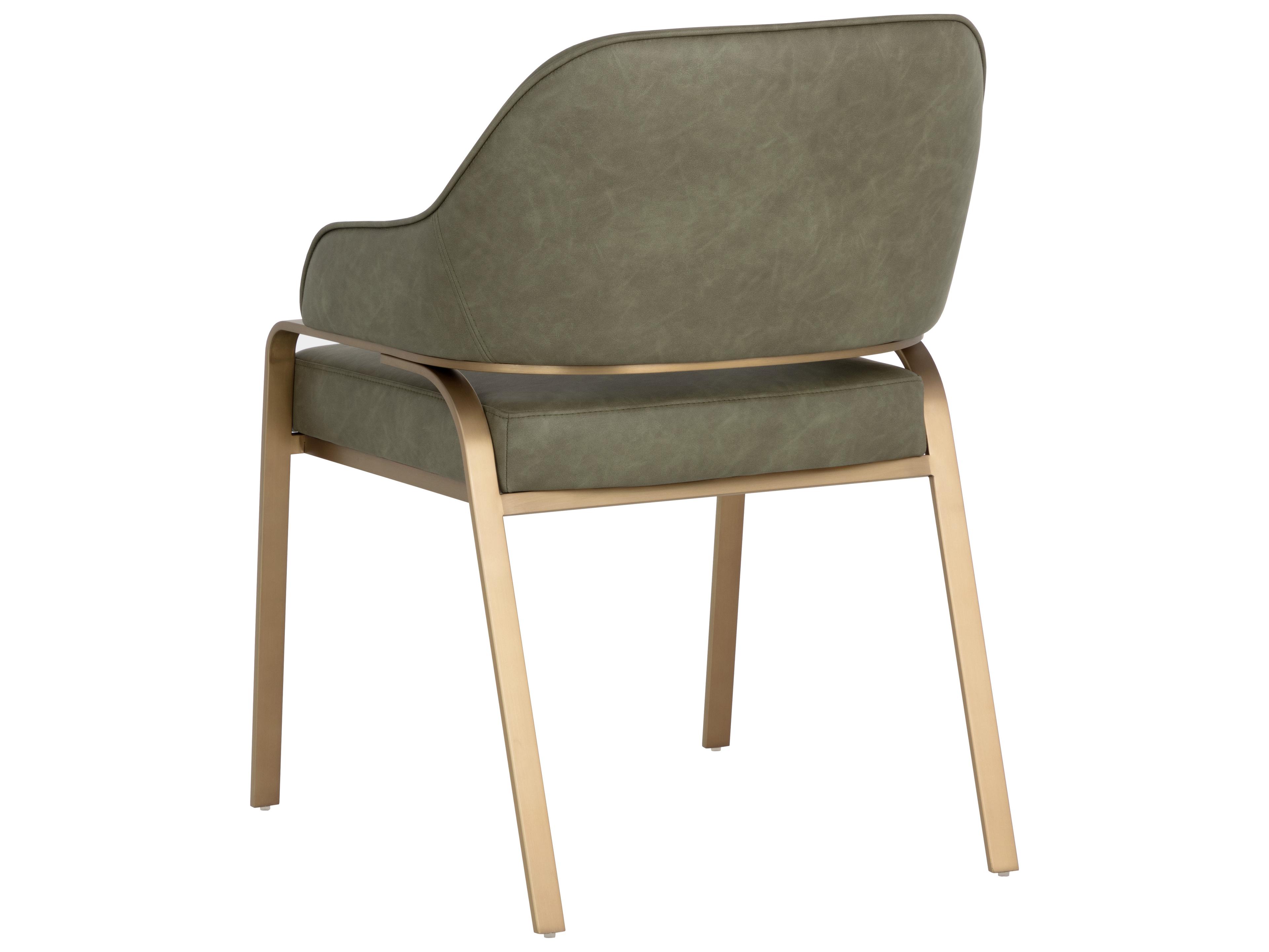 Sunpan Malachi Dining Armchair in Ivanhoe Pine