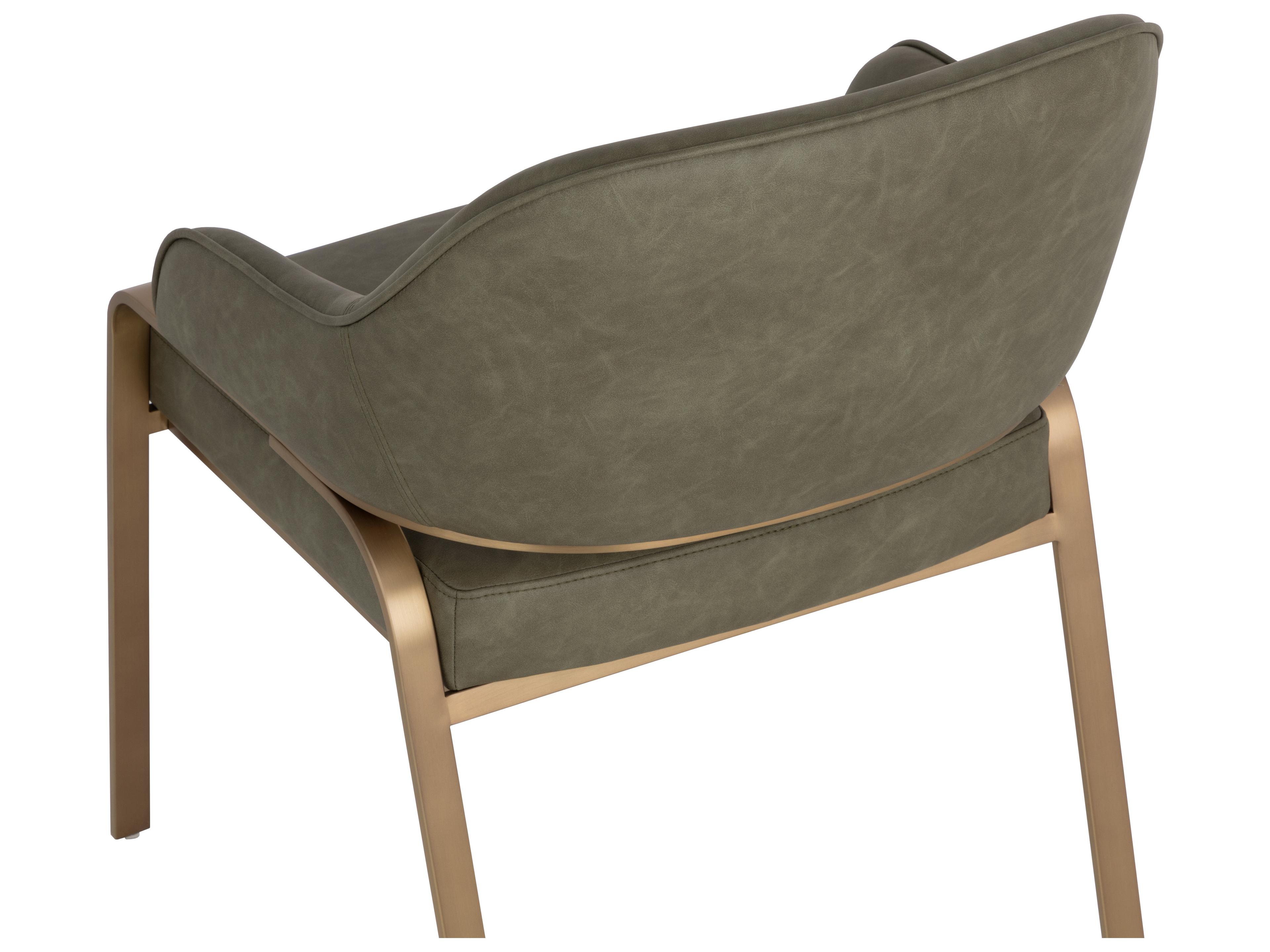 Sunpan Malachi Dining Armchair in Ivanhoe Pine