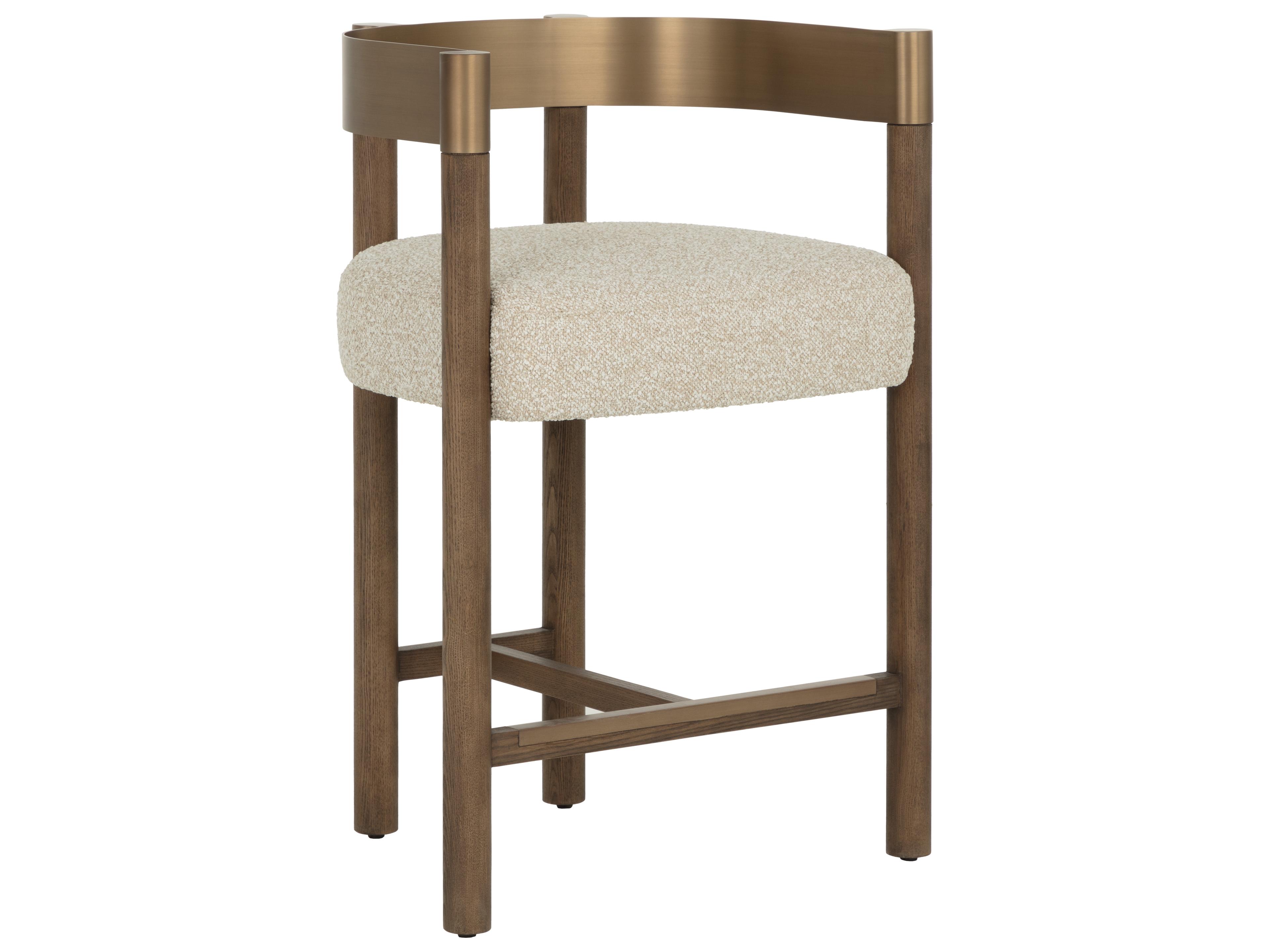 Manolo Counter Stool in Santa Cruz Oatmeal
