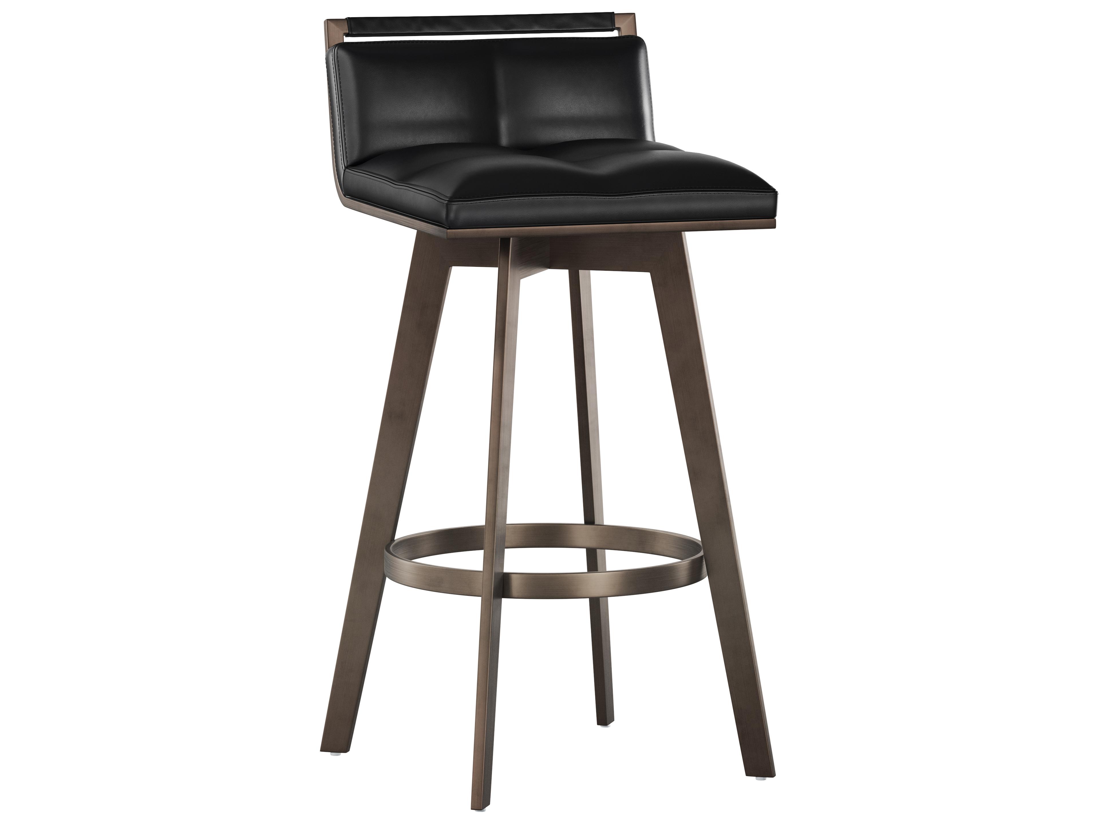 Arizona Swivel Barstool in Bravo Black