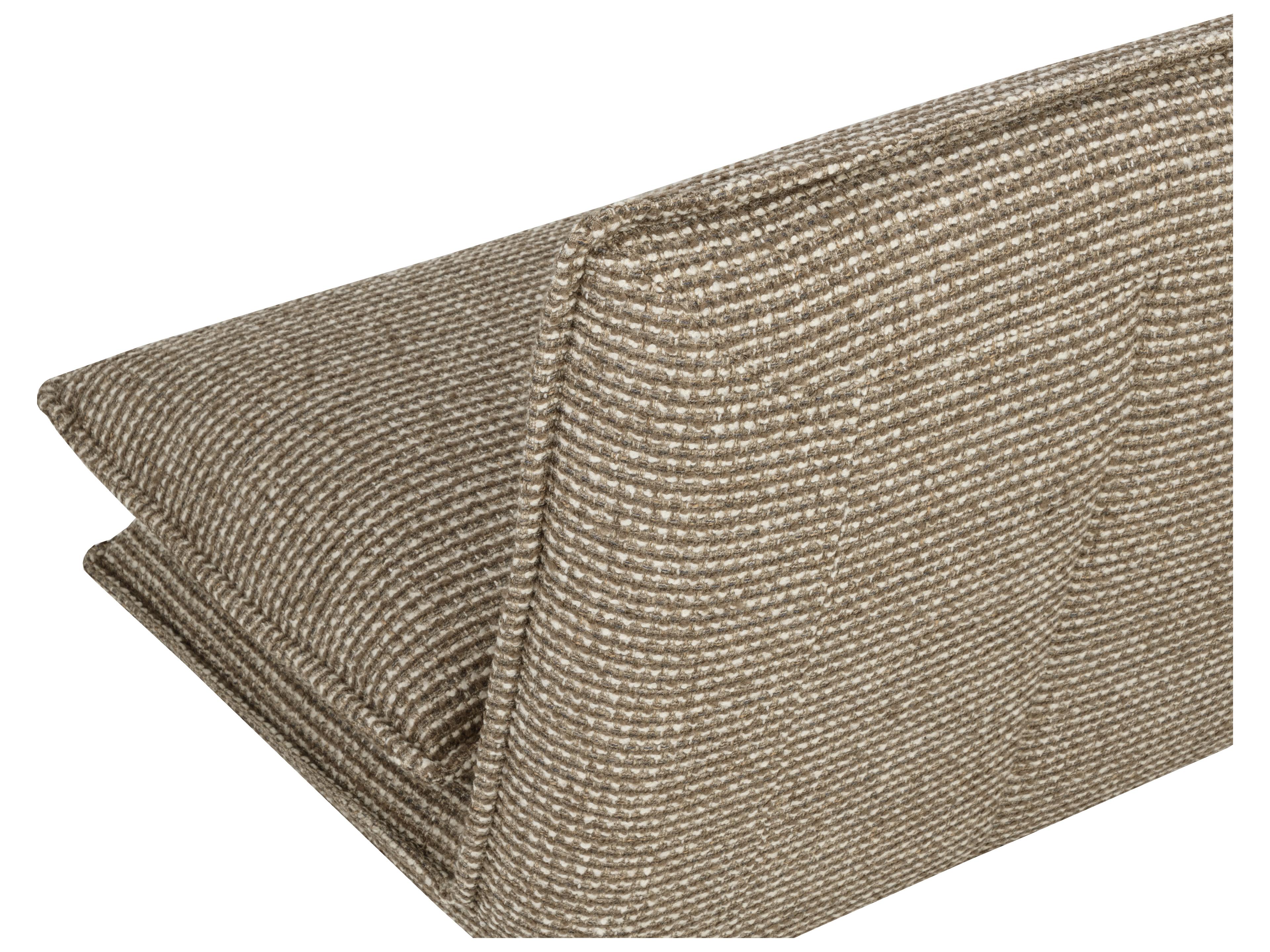 Sunpan Colson Swivel Armless Chair in Torched Meringue