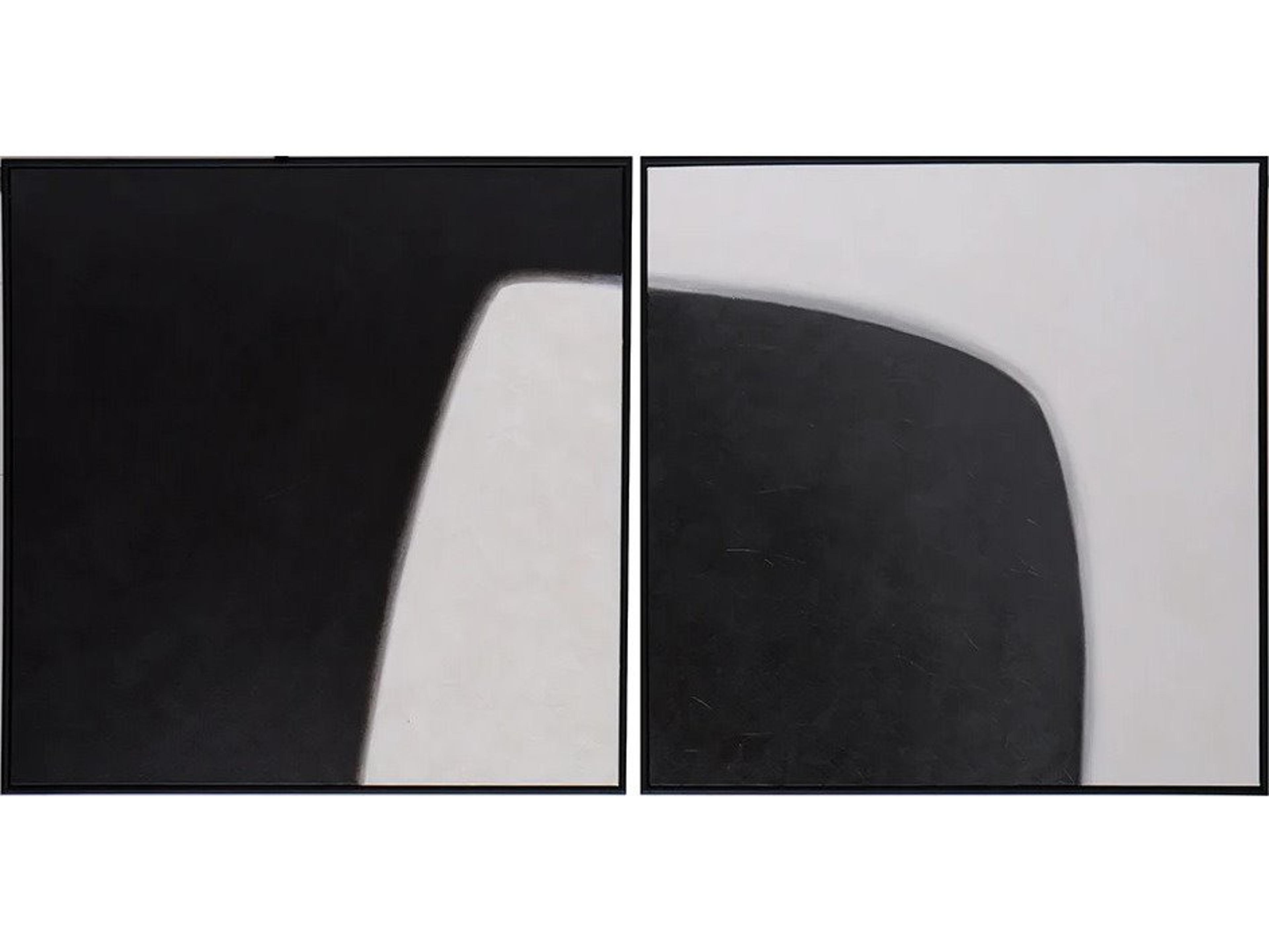 Double Cross Wall Art Set of 2 Abstract Hand Painted