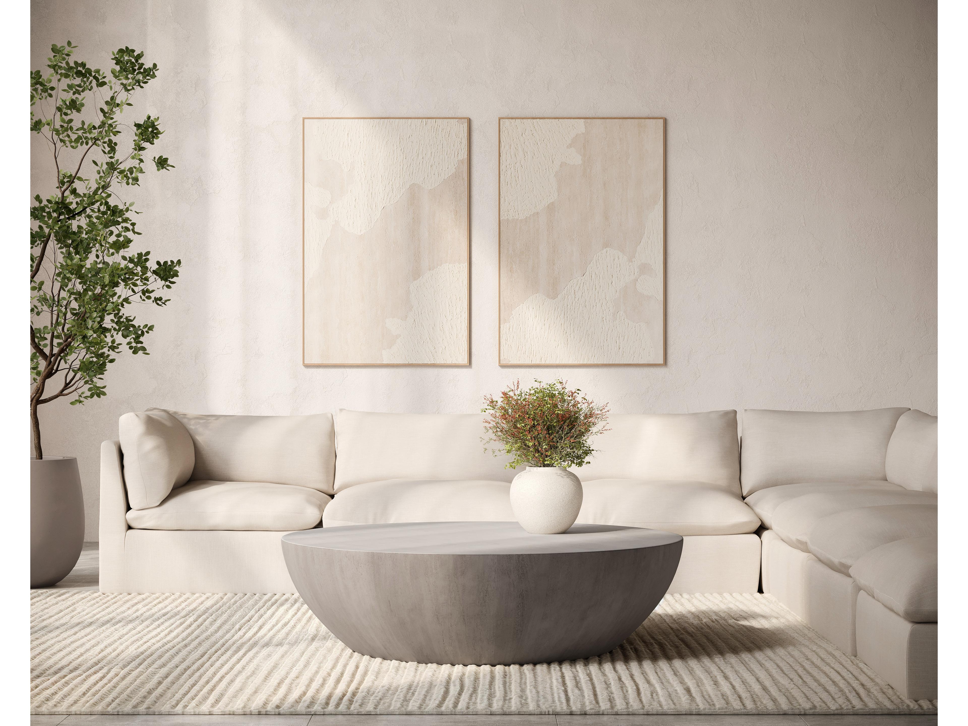 Sunpan World Views in 40" X 60" in Natural Floater Frame