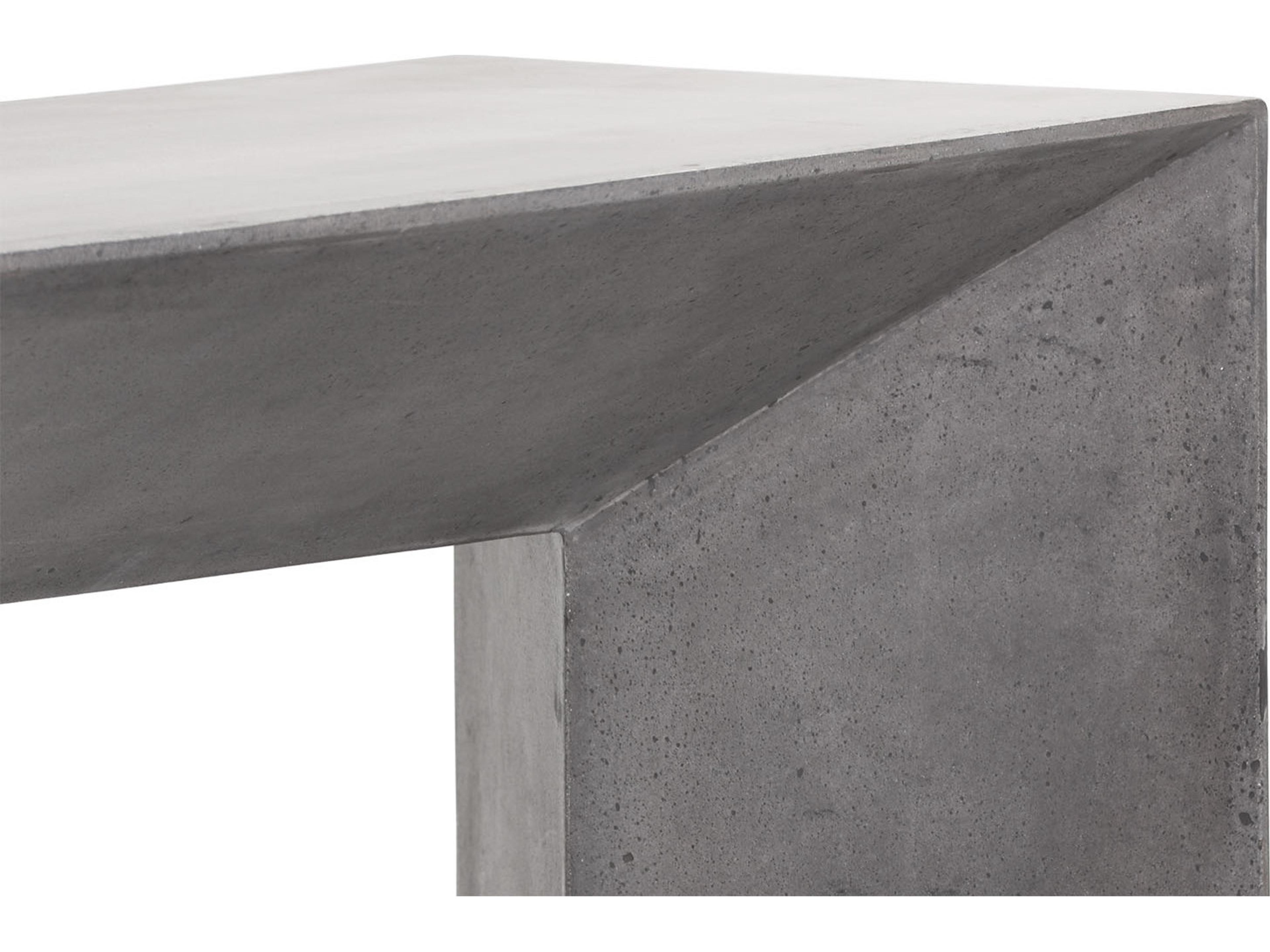 Sunpan Outdoor Nomad Console Table in Grey