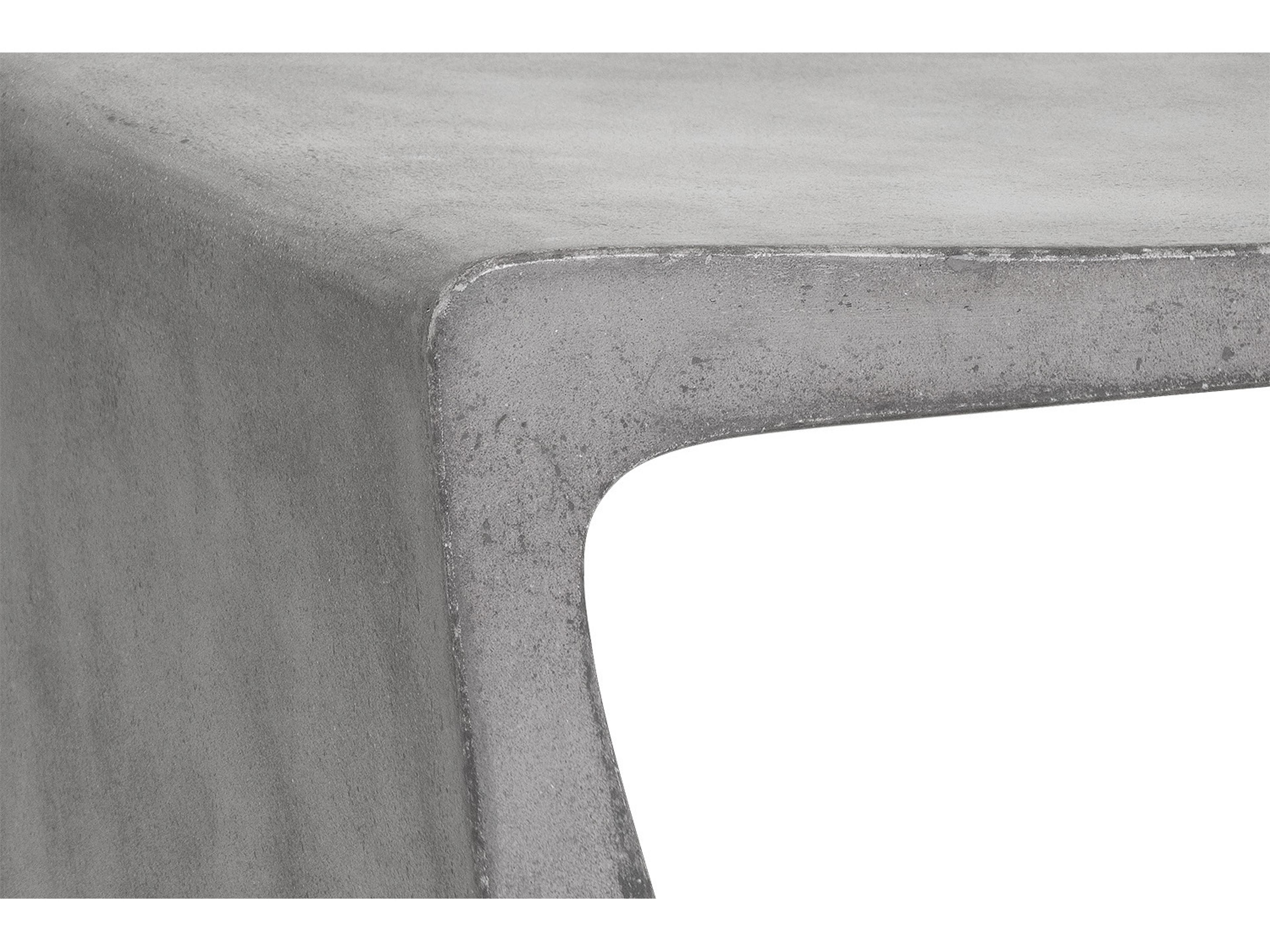 Sunpan Outdoor MIXT Darwin Concrete Grey Rectangular End Table