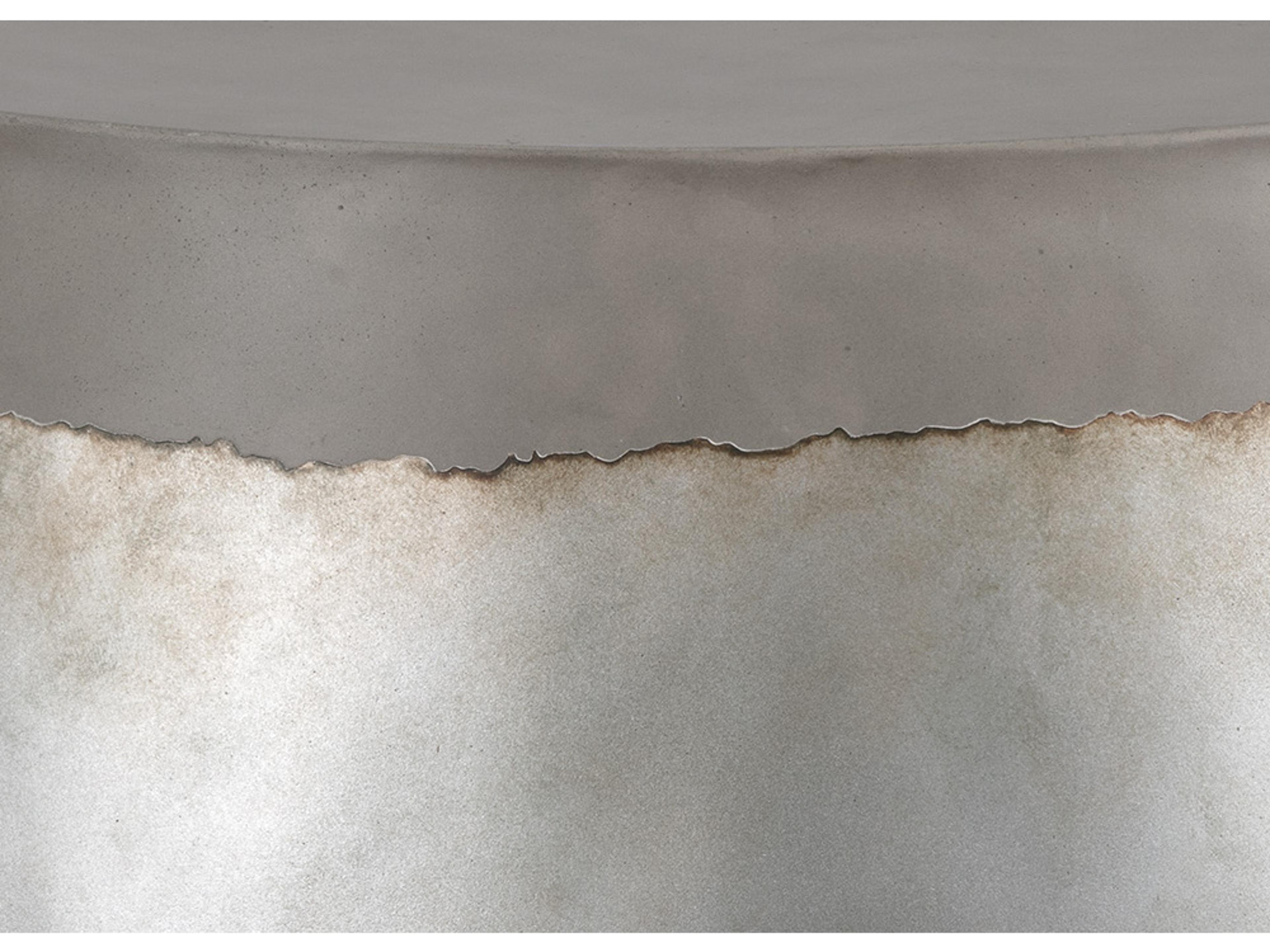 Sunpan Outdoor Solterra Aries Concrete Silver Round Coffee Table