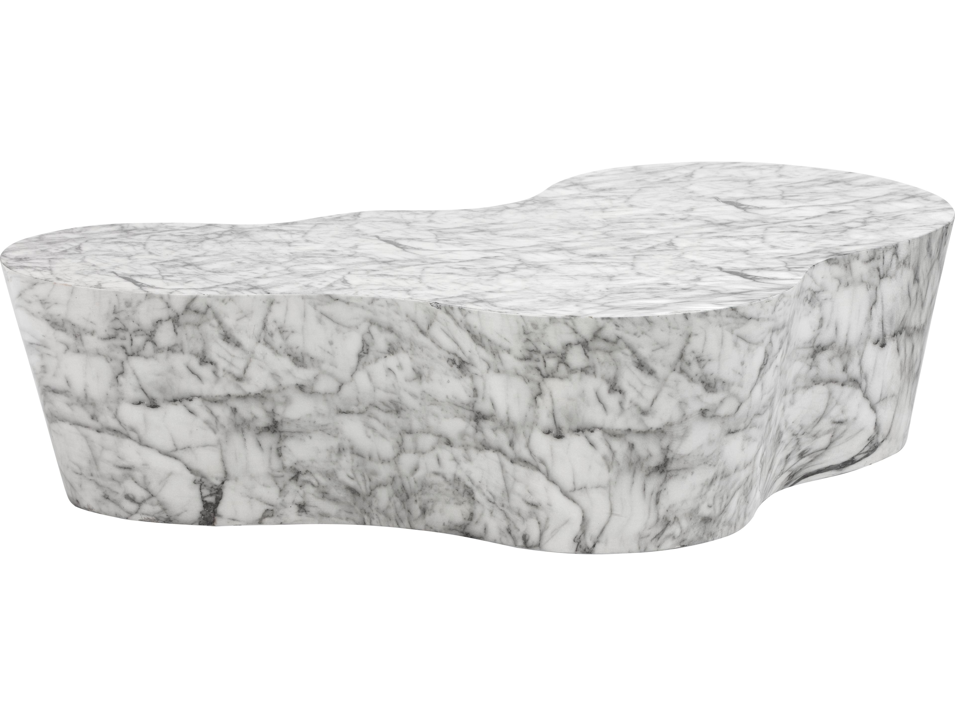 MIXT Ava Concrete Marble Look Grey Coffee Table