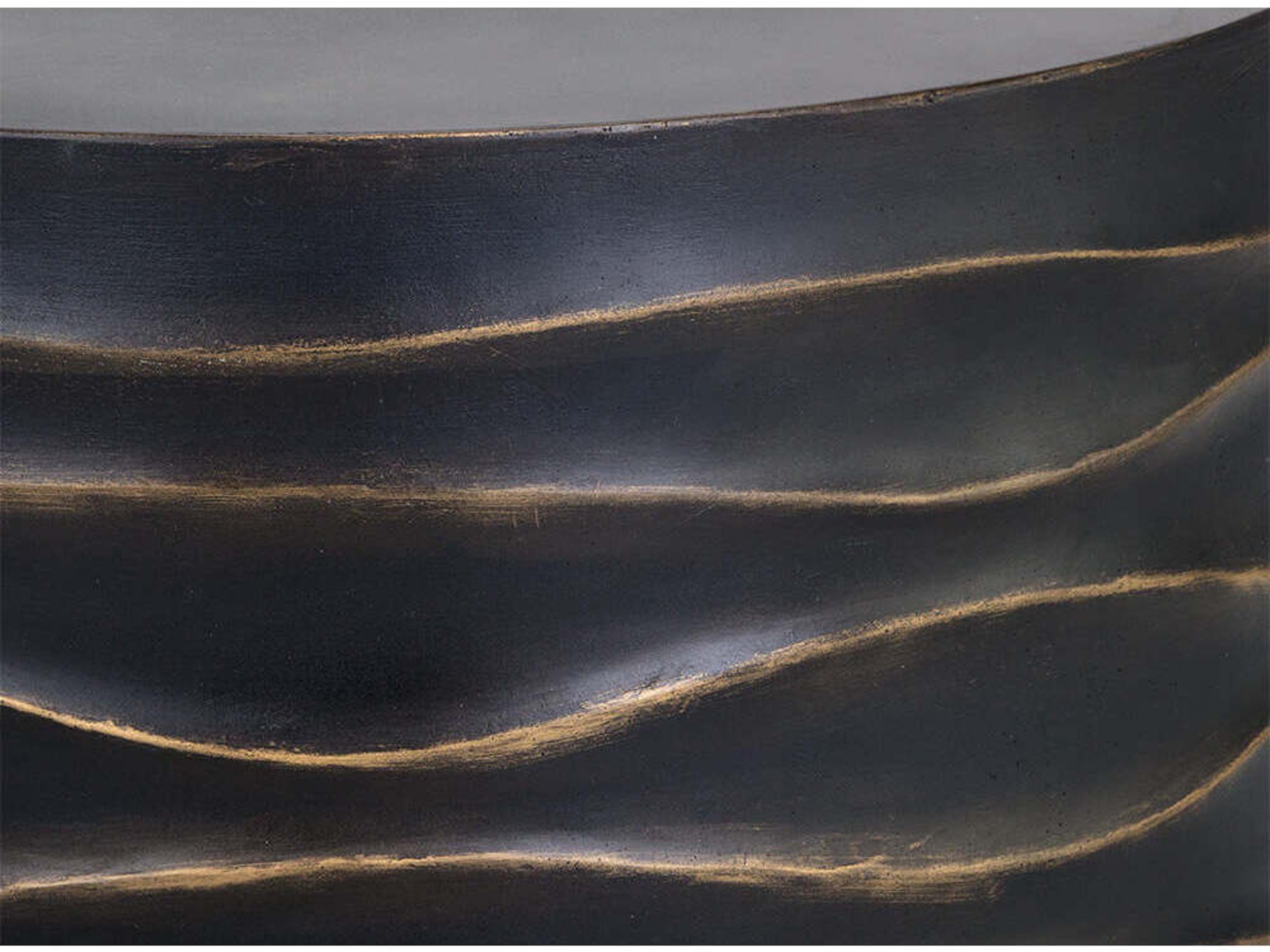 Sunpan Outdoor Solterra Corey Concrete Black Round Small Coffee Table