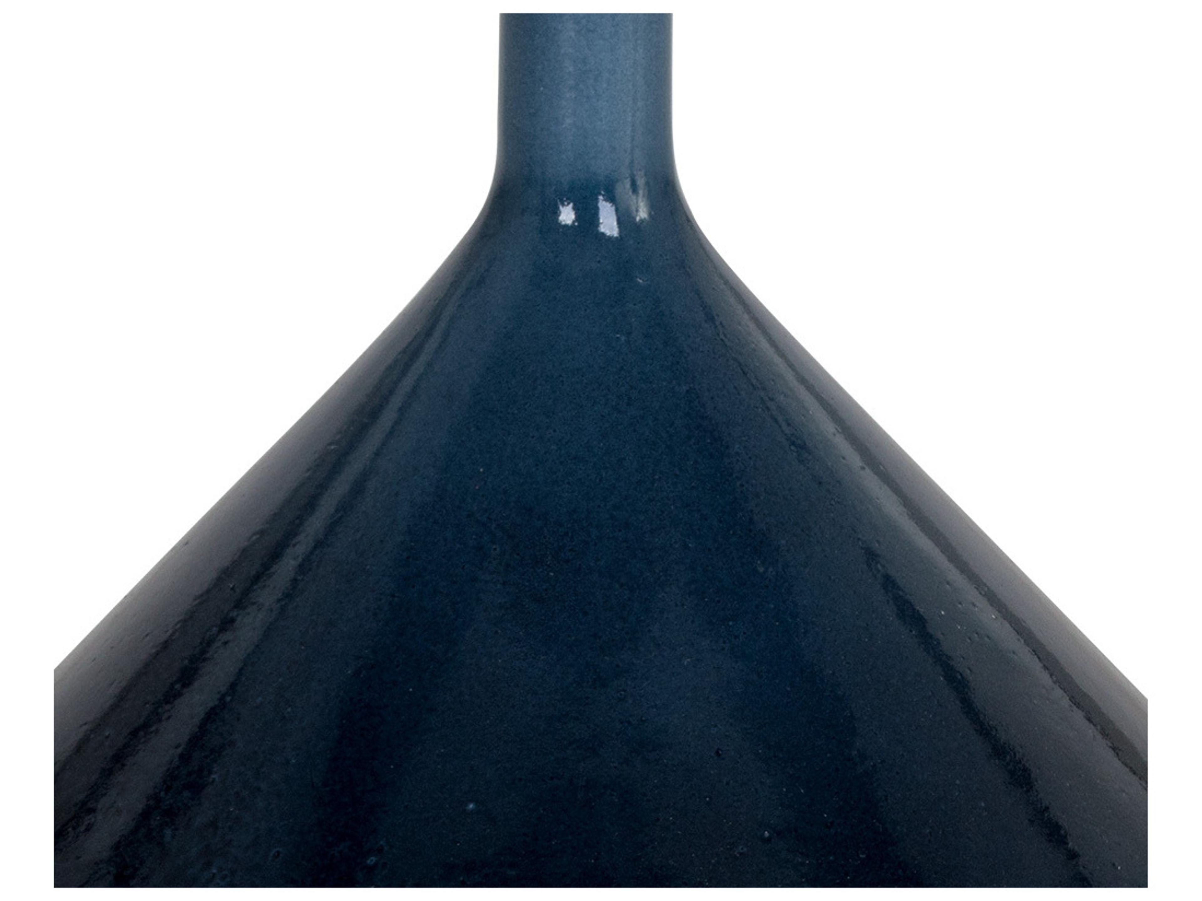 Sunpan Outdoor Solterra Laszilo Concrete Blue Round End Table