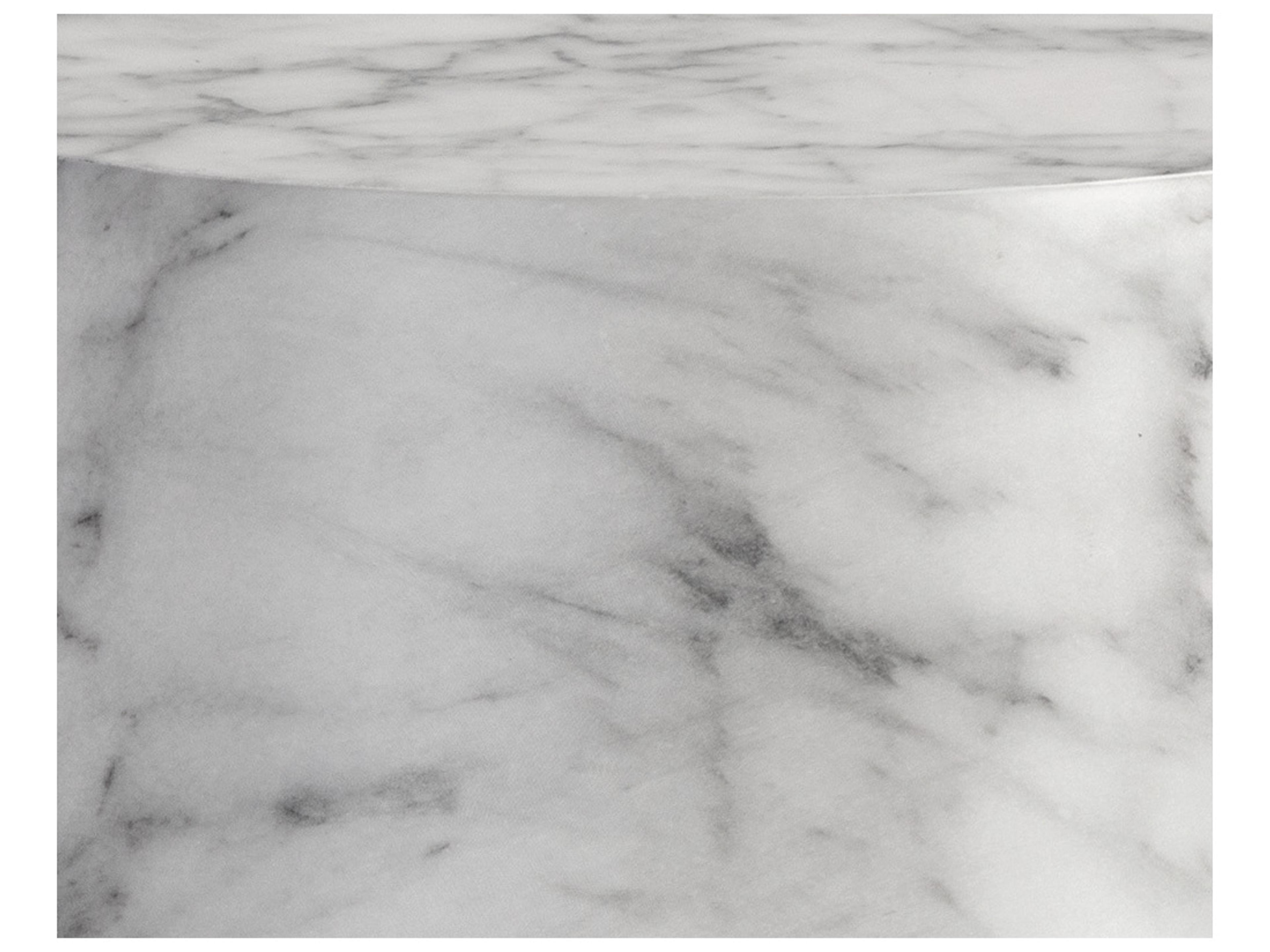 Sunpan Outdoor Solterra Aries Concrete White Round End Table