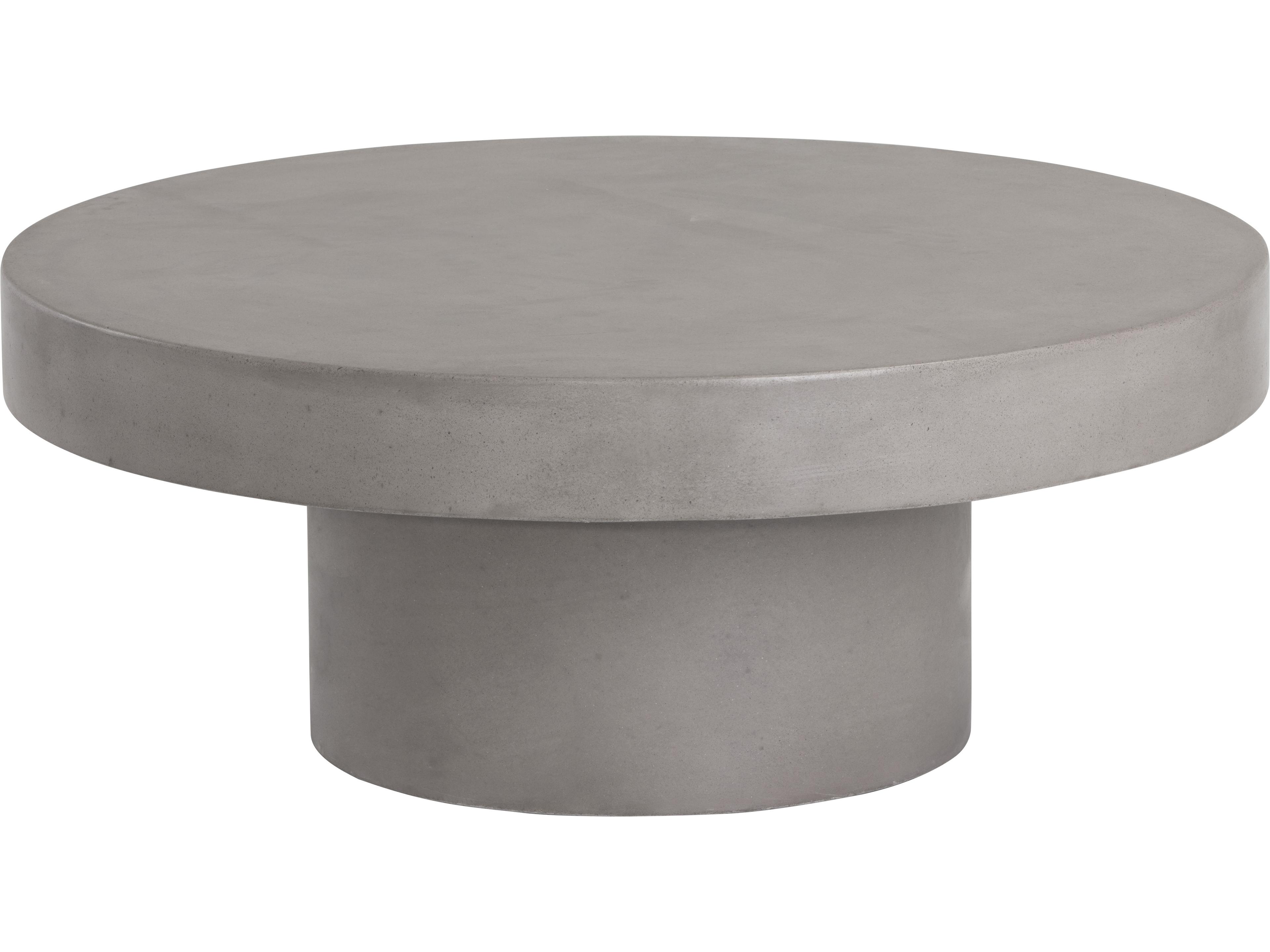 MIXT Brando Concrete Grey Round Coffee Table