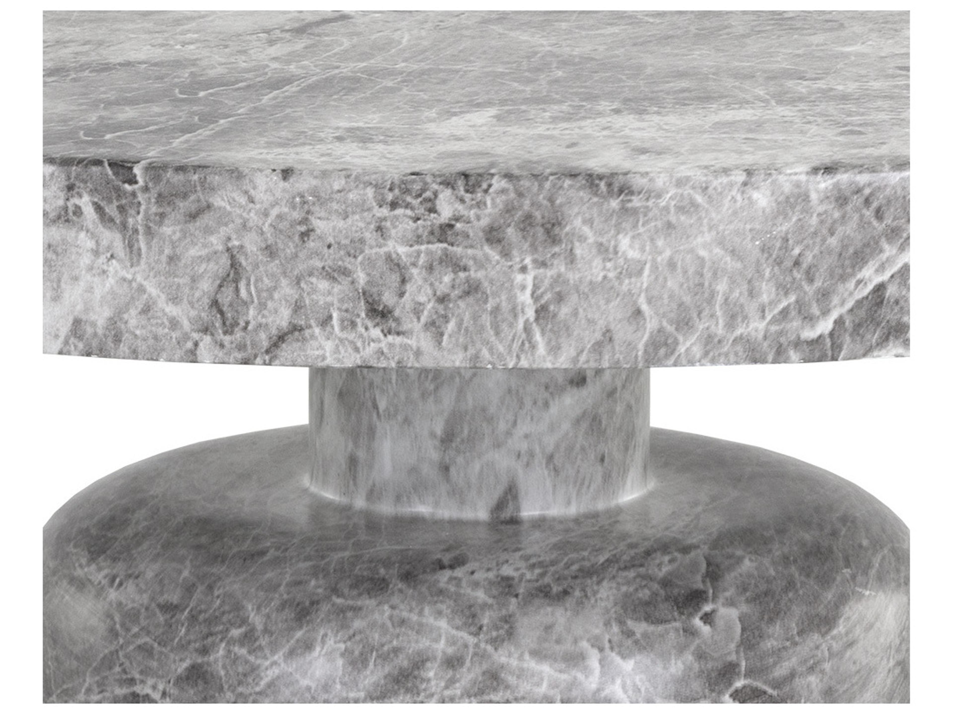 Sunpan Outdoor MIXT Elmira Concrete Grey Round Coffee Table