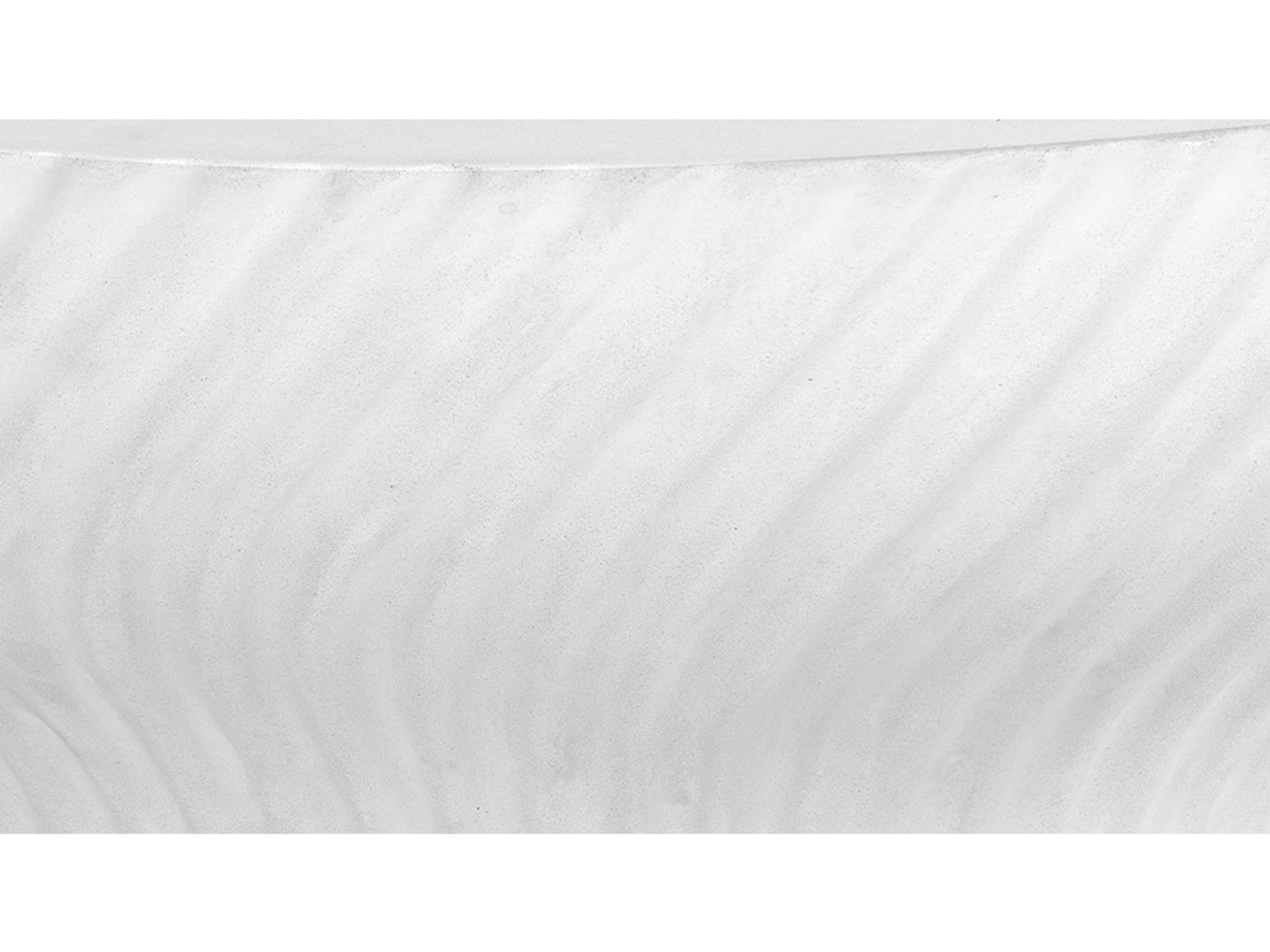 Sunpan Outdoor MIXT Cara Concrete White Round Coffee Table