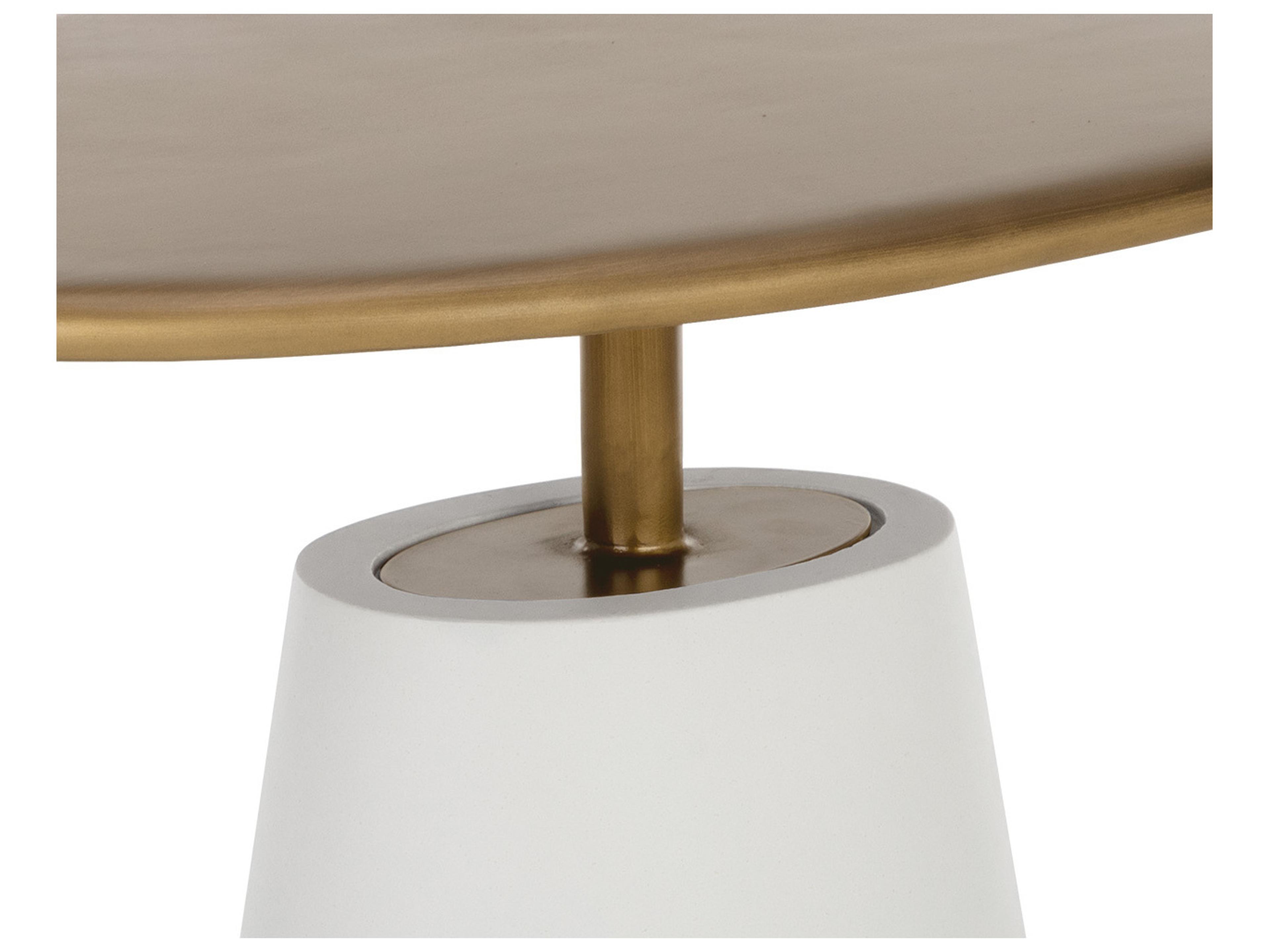 Sunpan Outdoor Kadin Side Table in White