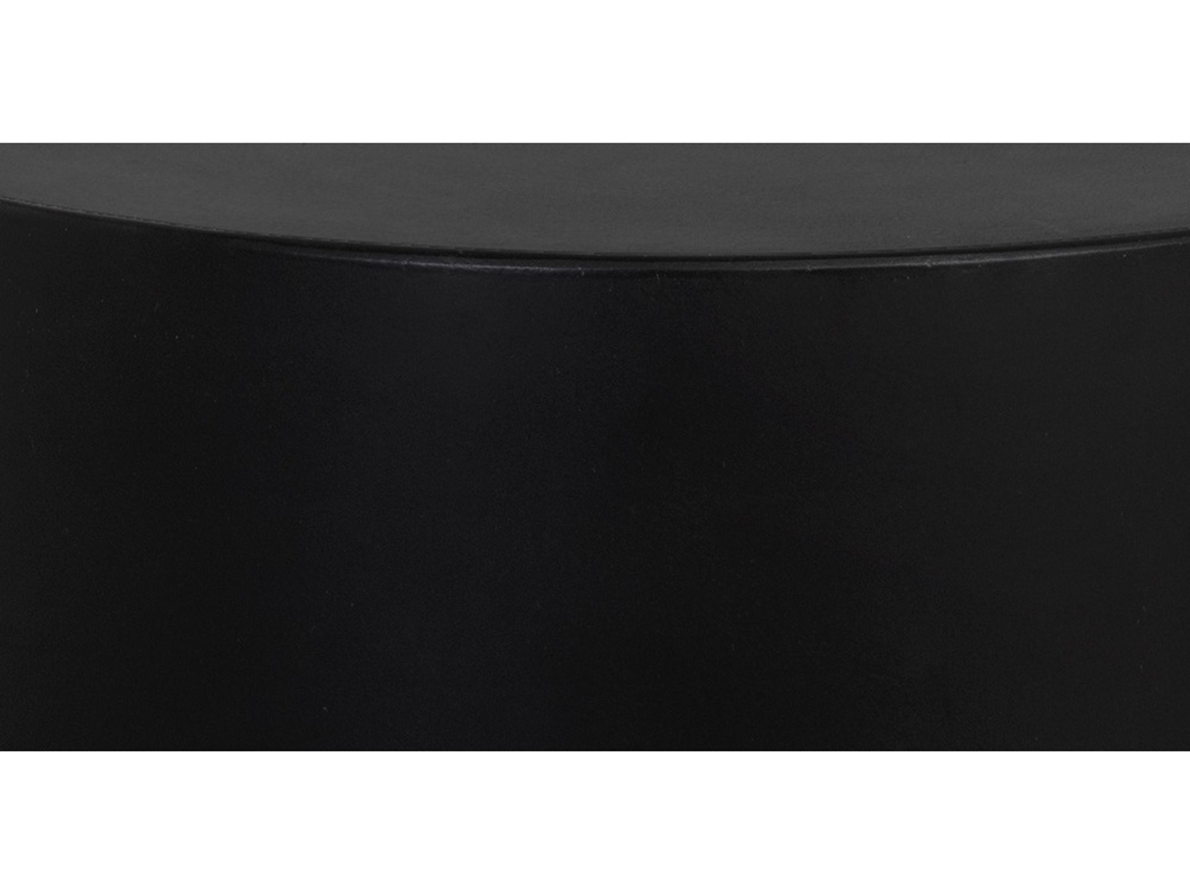 Sunpan Outdoor MIXT Rubin Concrete Black Round End Table