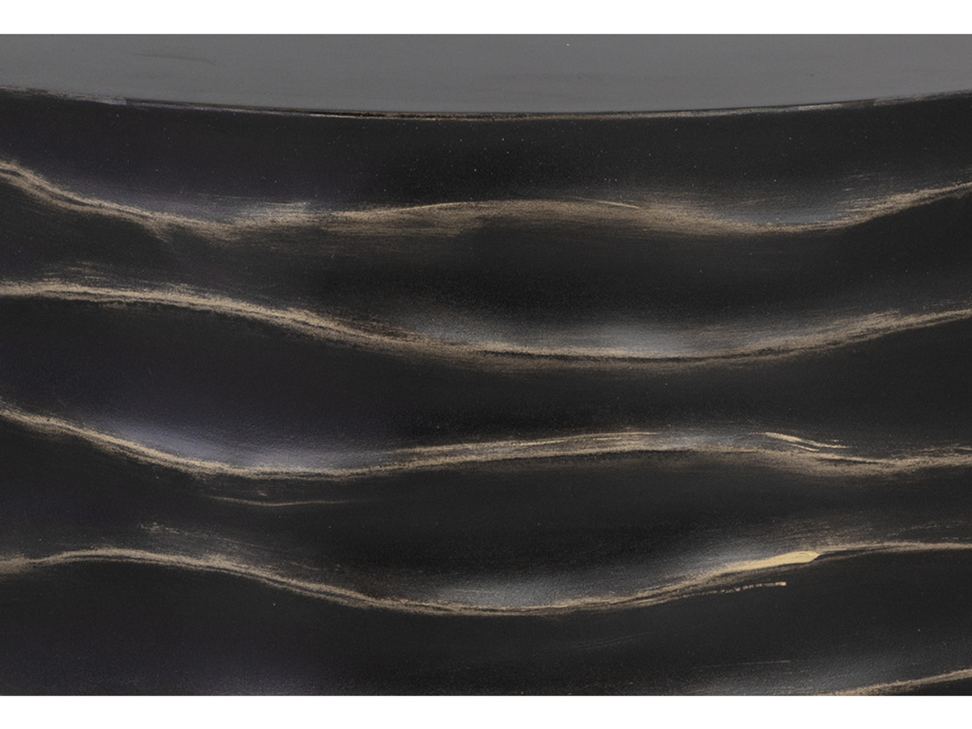 Sunpan Outdoor Solterra Corey Black Round Large Coffee Table