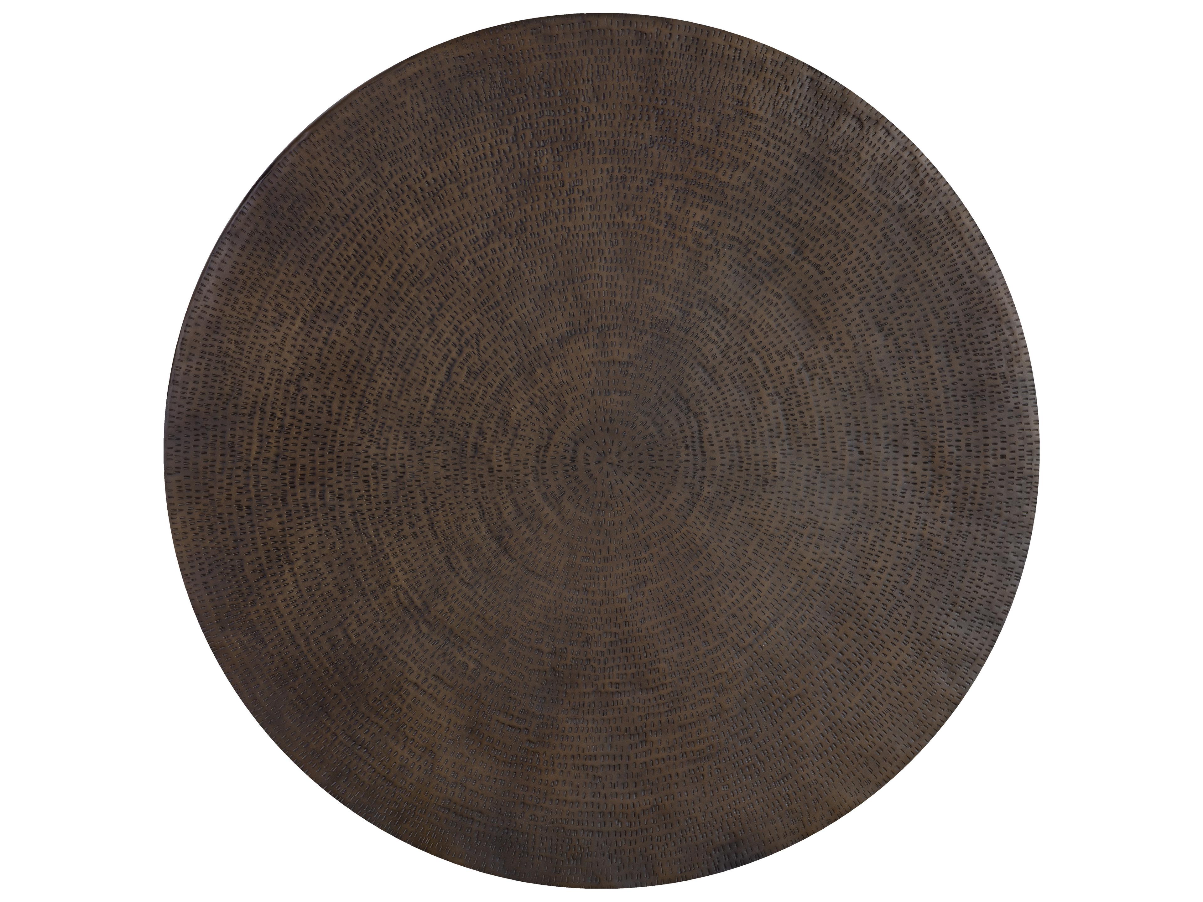 Sunpan Outdoor Cale Aluminum Antique Bronze Round Coffee Table