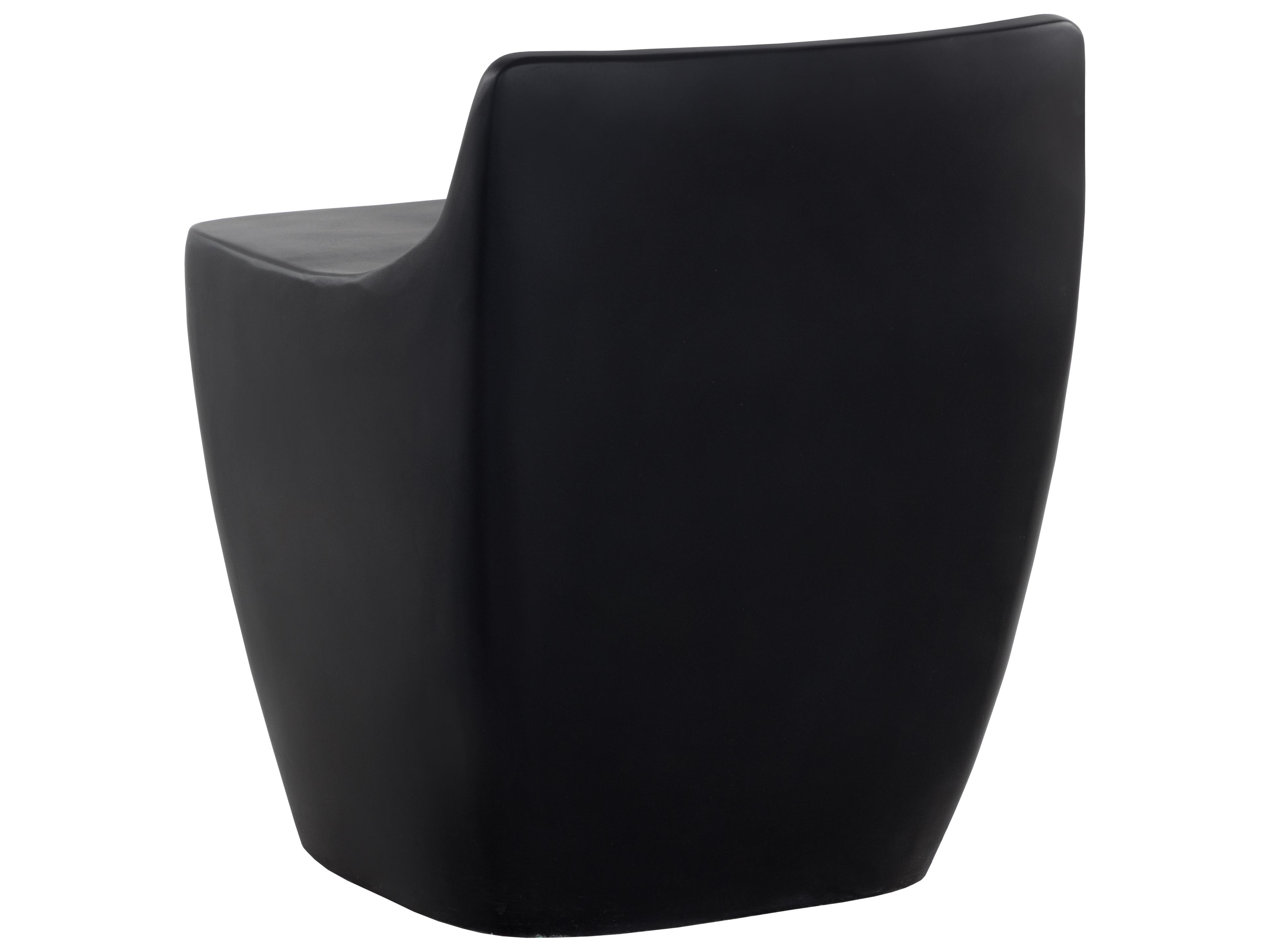 Sunpan Outdoor Ledger Concrete Black Stool