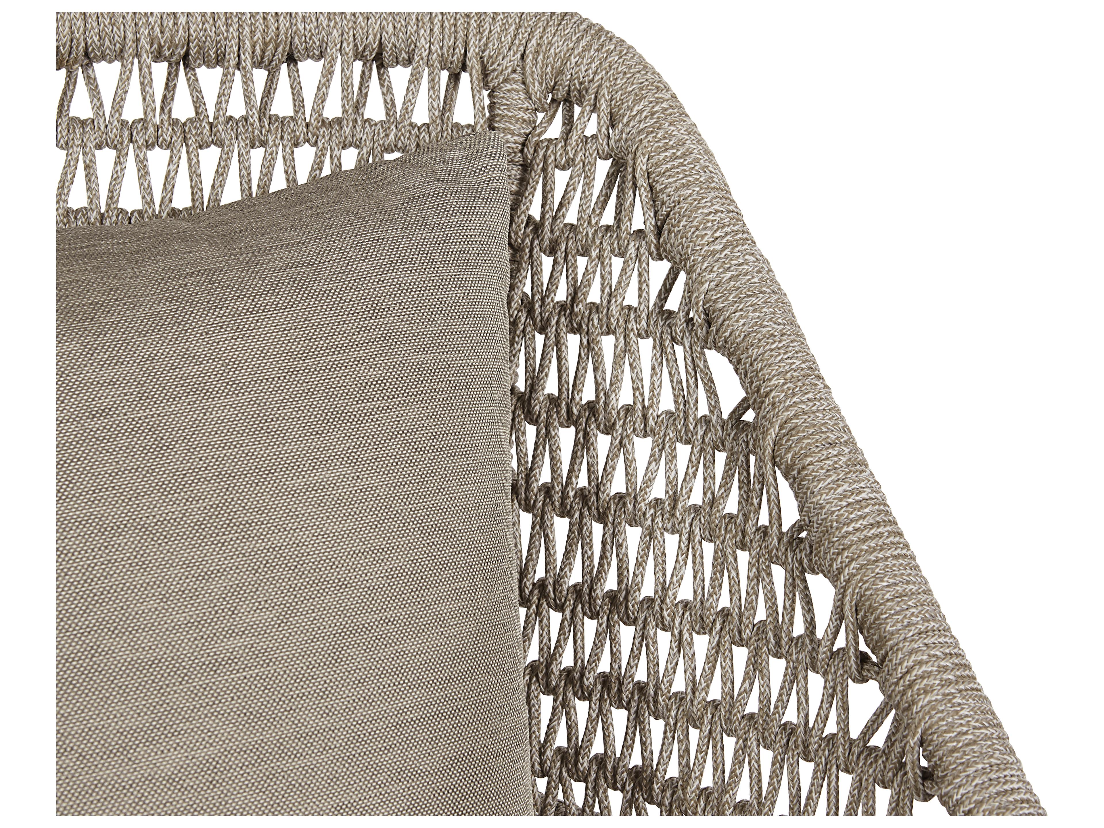 Sunpan Outdoor Andria Teak Wood Natural Lounge Chair in Palazzo Taupe