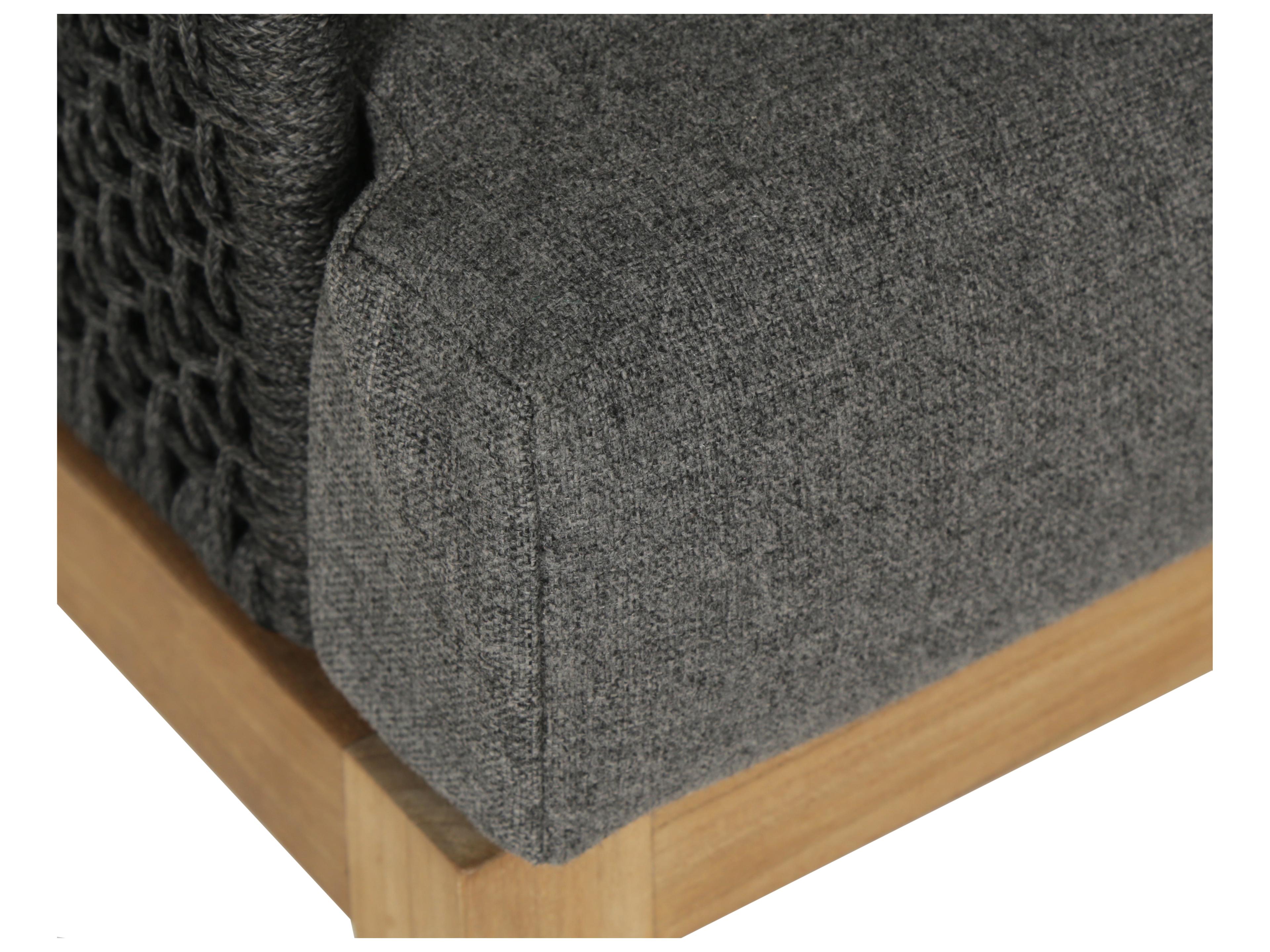 Sunpan Outdoor Capri Lounge Chair in Natural in Gracebay Grey