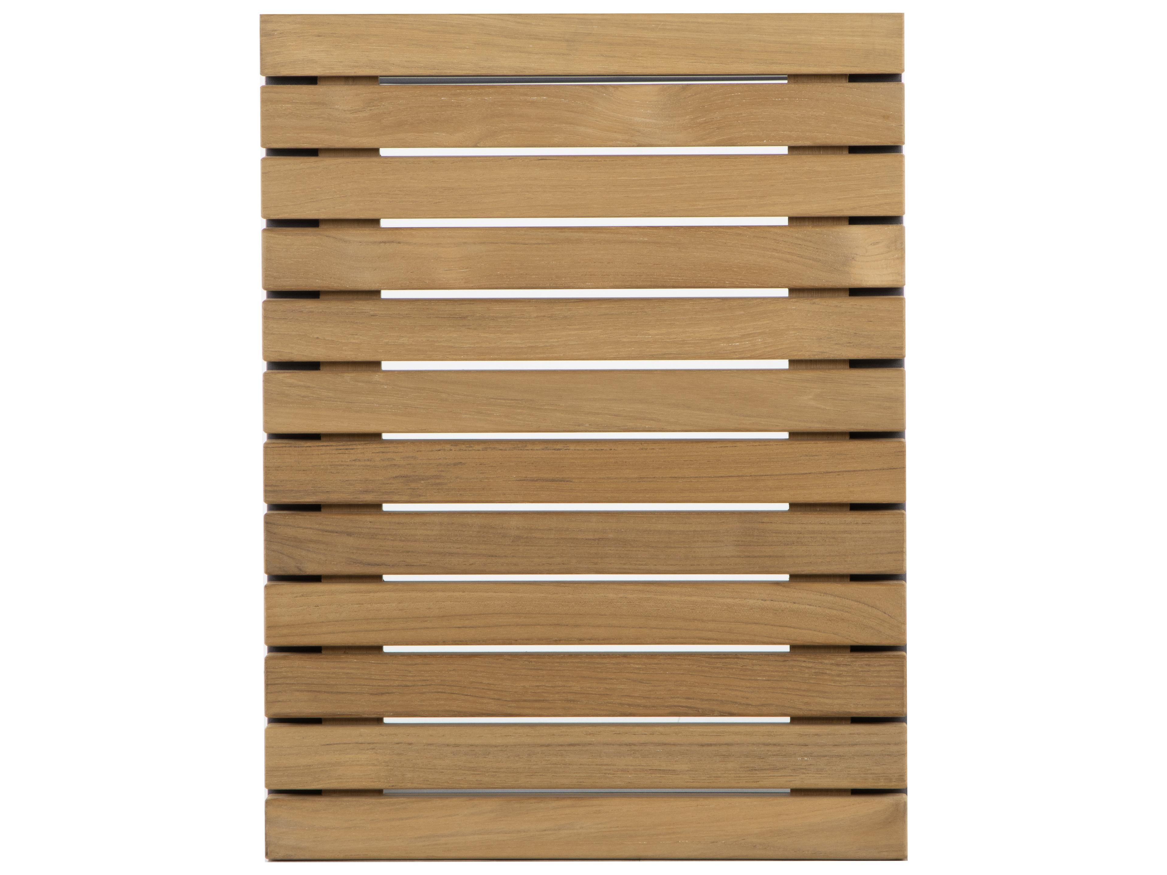 Sunpan Outdoor Geneve Aluminum Dark Grey Rectangular C-Shaped End Table