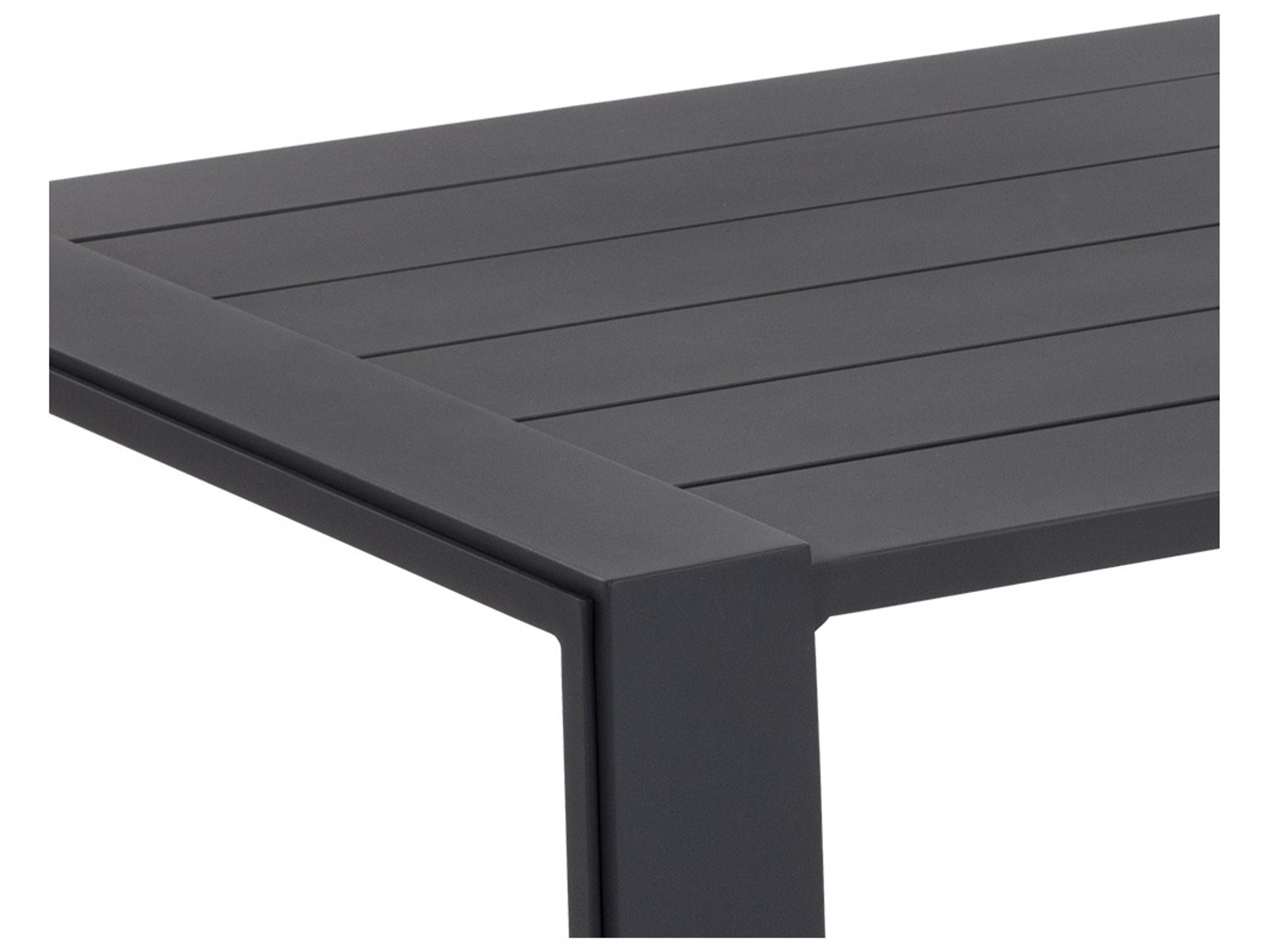Sunpan Outdoor Grado Aluminum Charcoal Rectangular Coffee Table