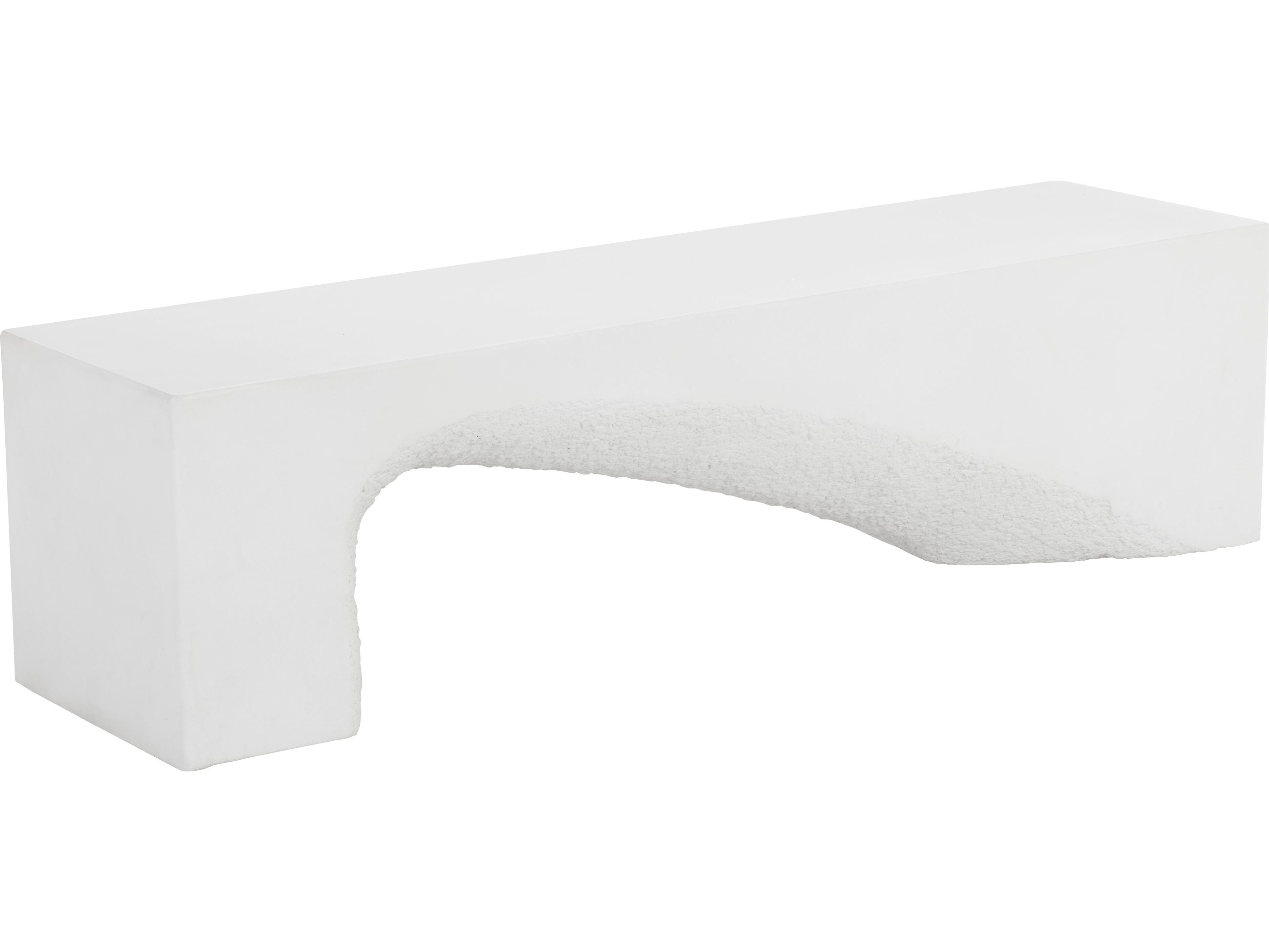 Soma Concrete White Bench