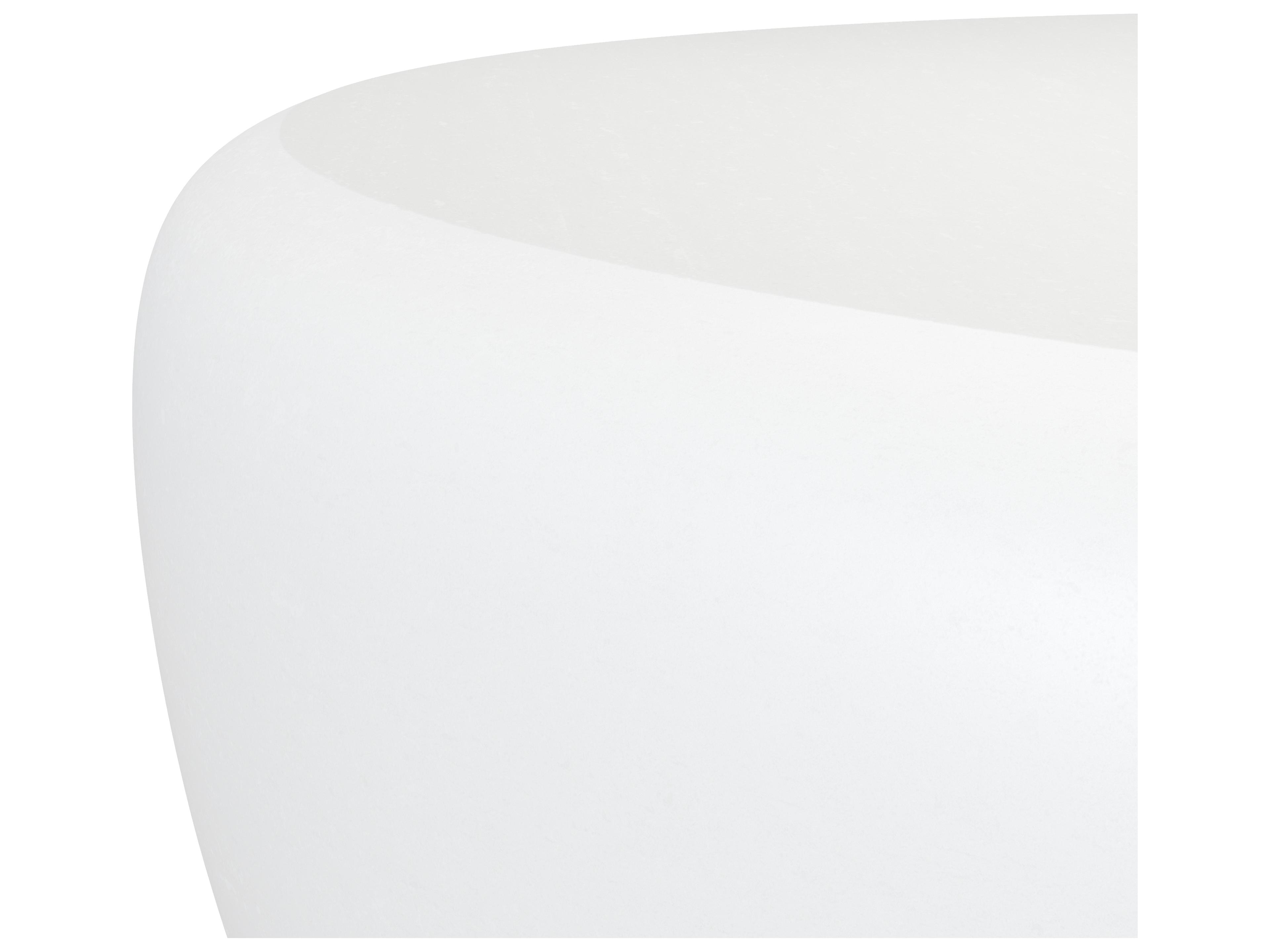 Sunpan Outdoor MIXT Iolite Concrete White Round Coffee Table