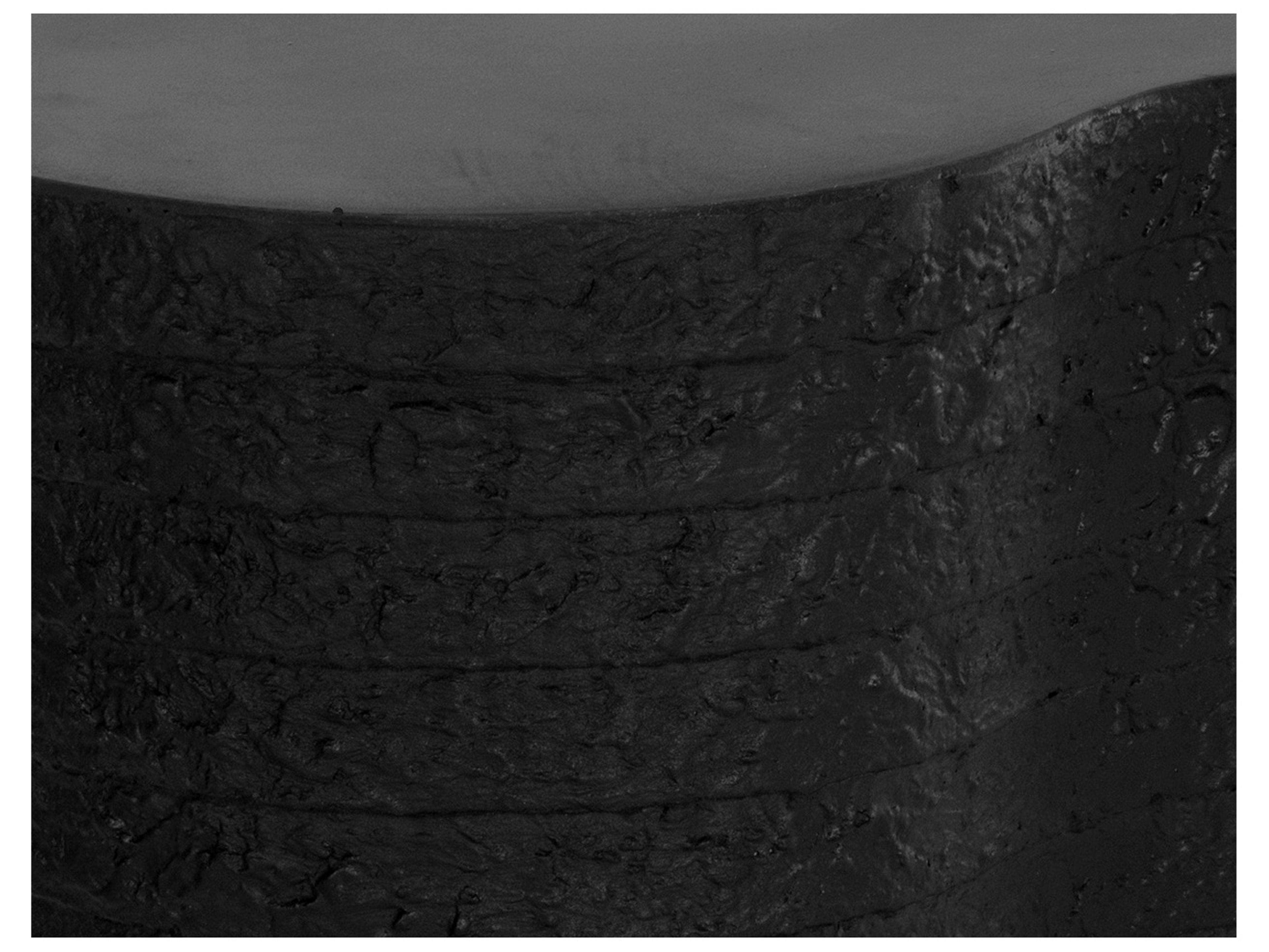 Sunpan Outdoor Mojave Concrete Black Oval End Table