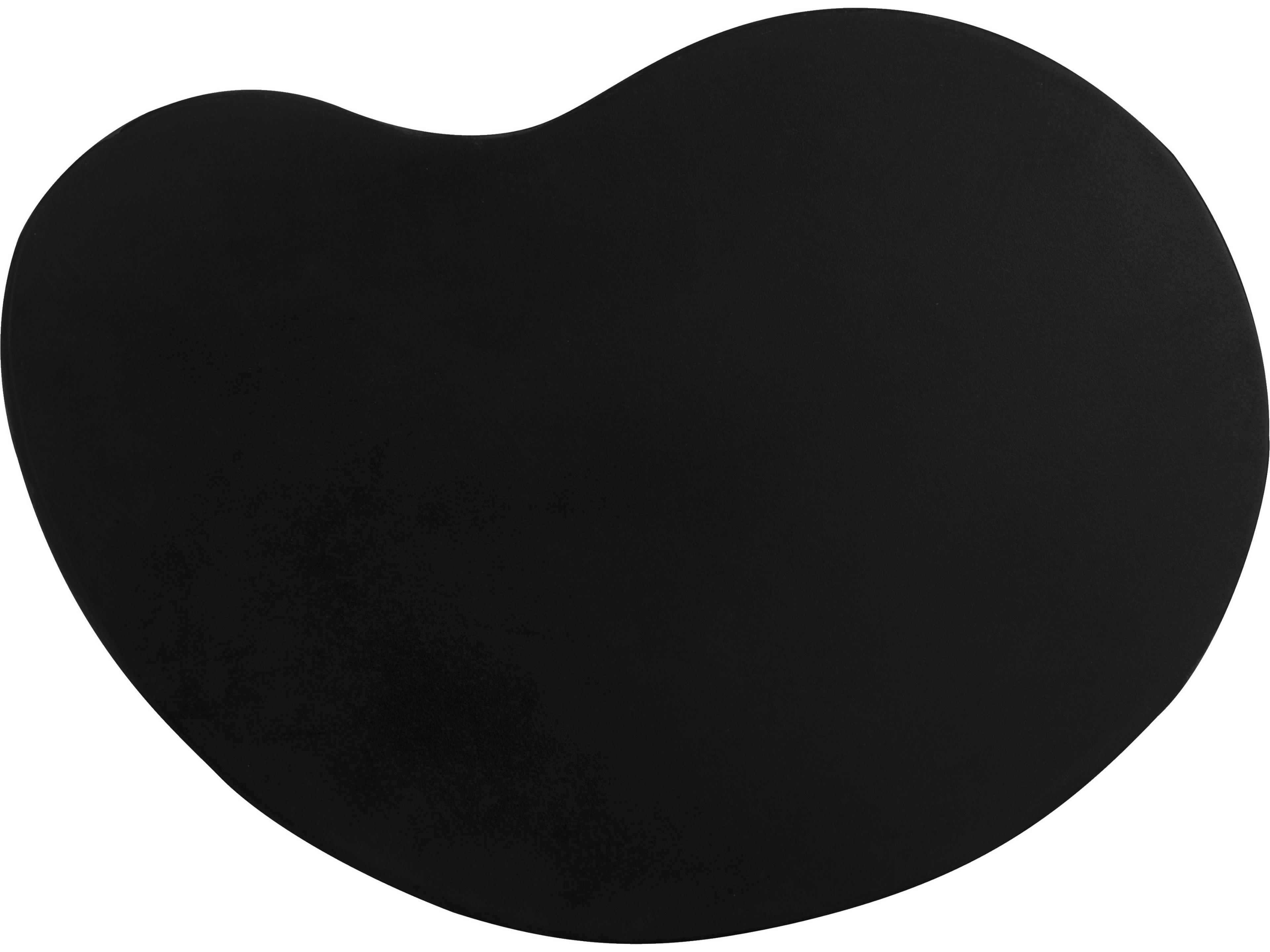 Sunpan Outdoor Mojave Concrete Black Oval End Table