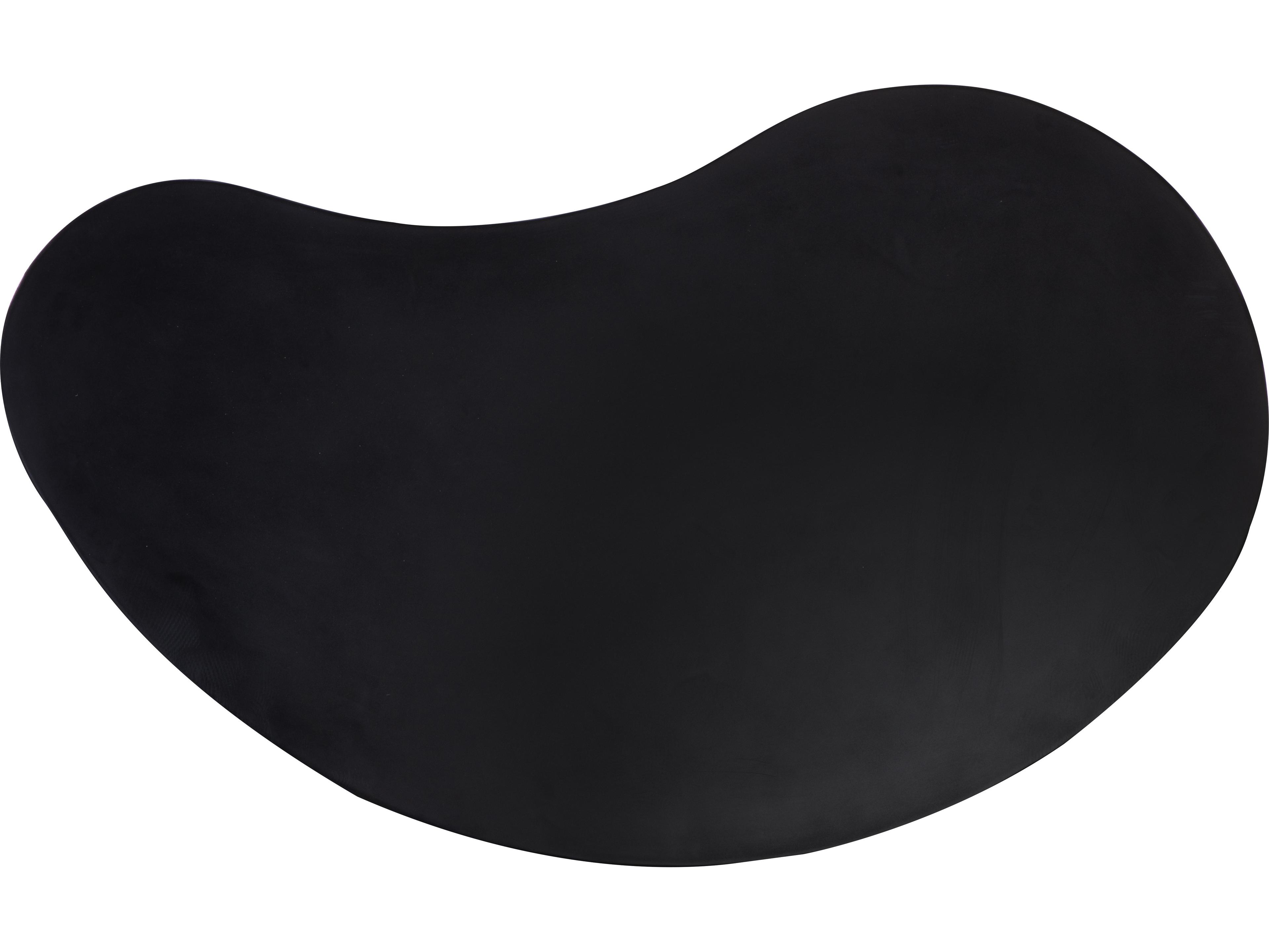 Sunpan Outdoor Mojave Concrete Black Oval Coffee Table