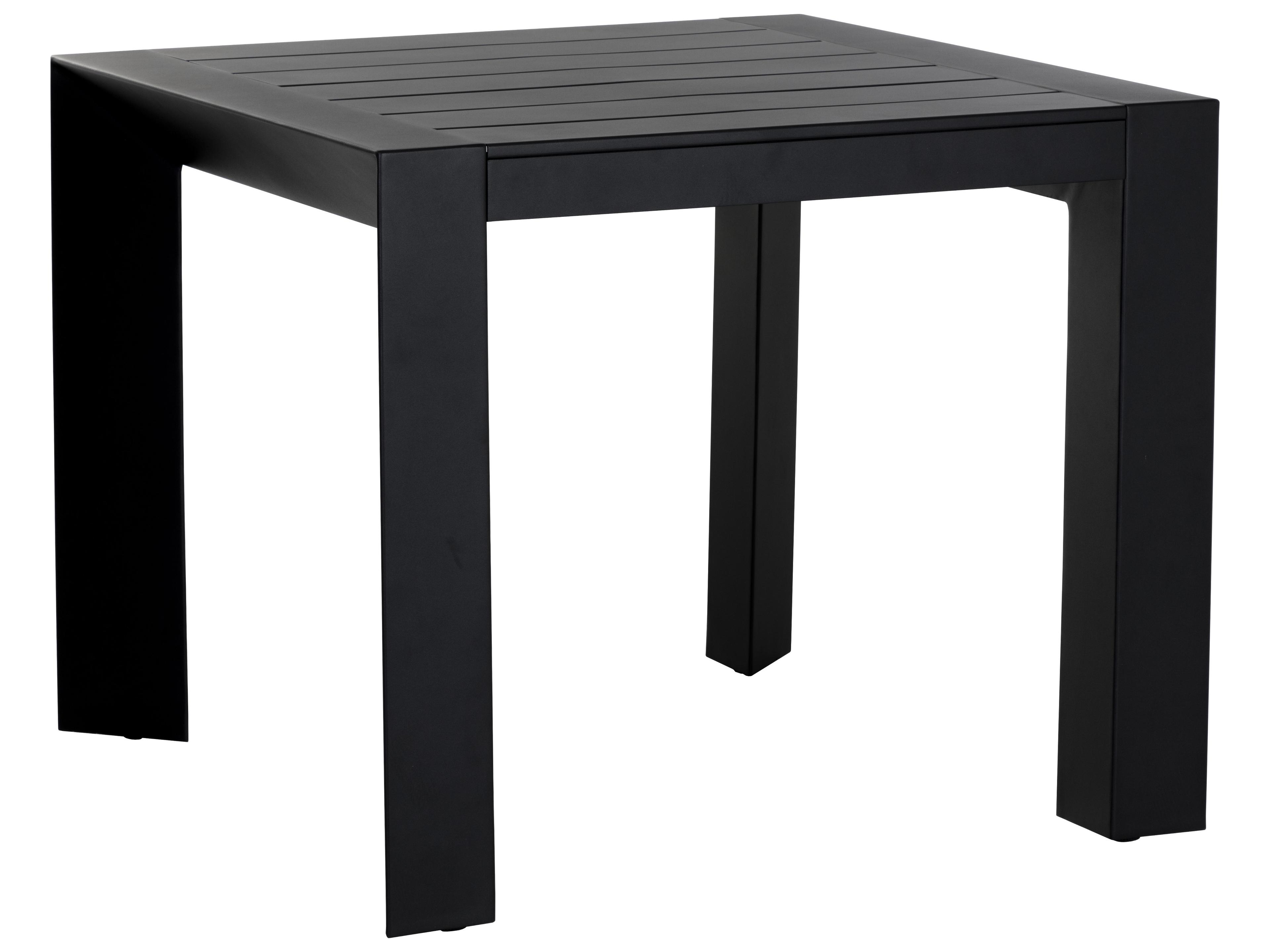 Merano Aluminum Black Square Dining Table