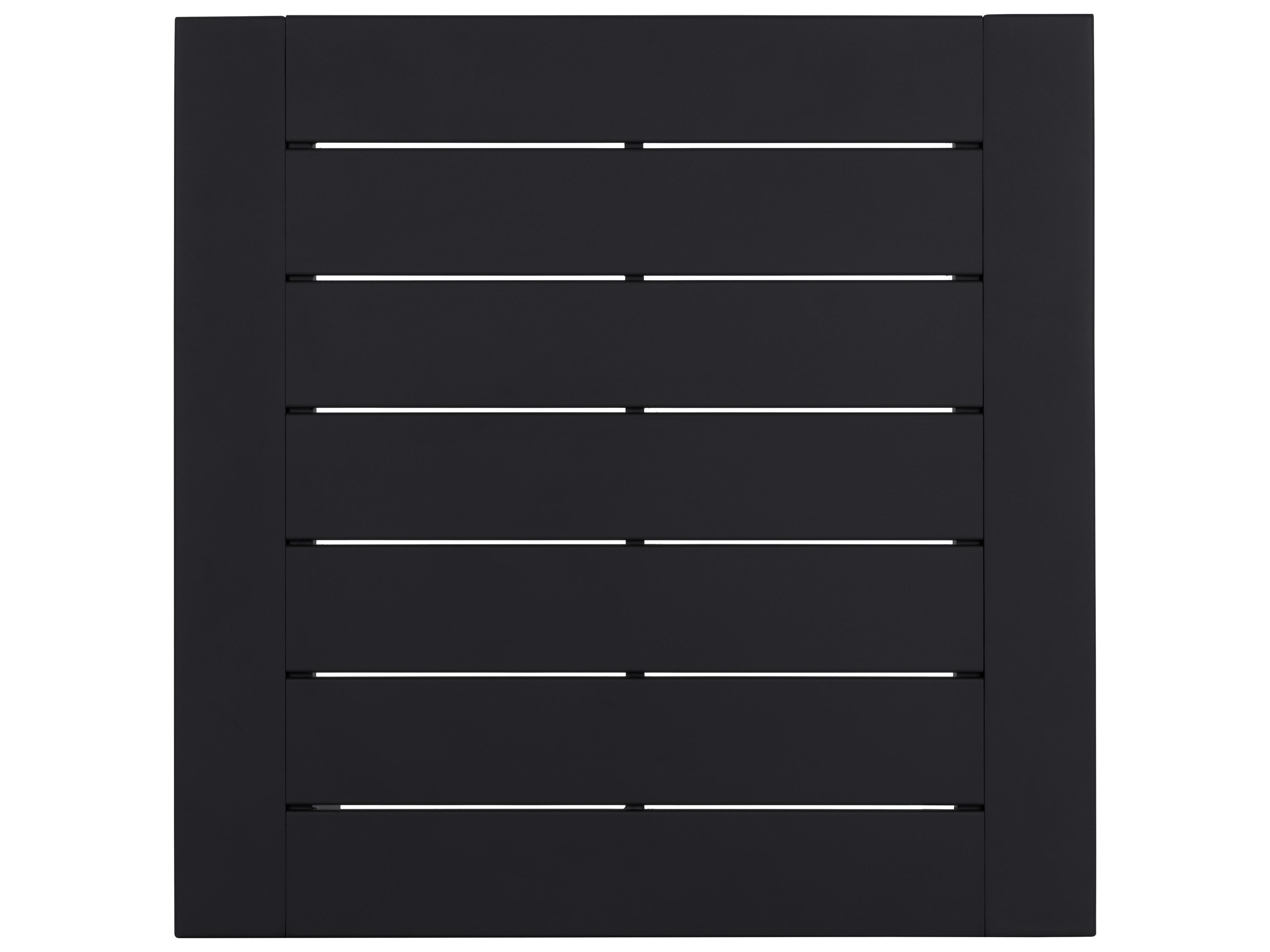 Sunpan Outdoor Merano Aluminum Black Square Dining Table