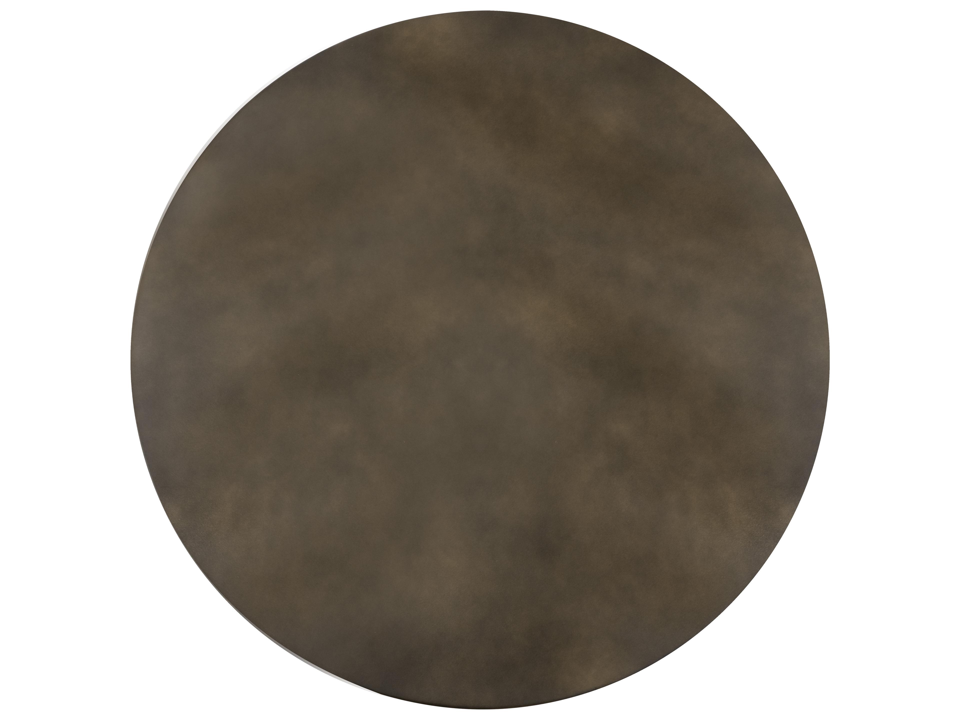 Sunpan Outdoor Tarsus Concrete Antique Bronze Round Coffee Table