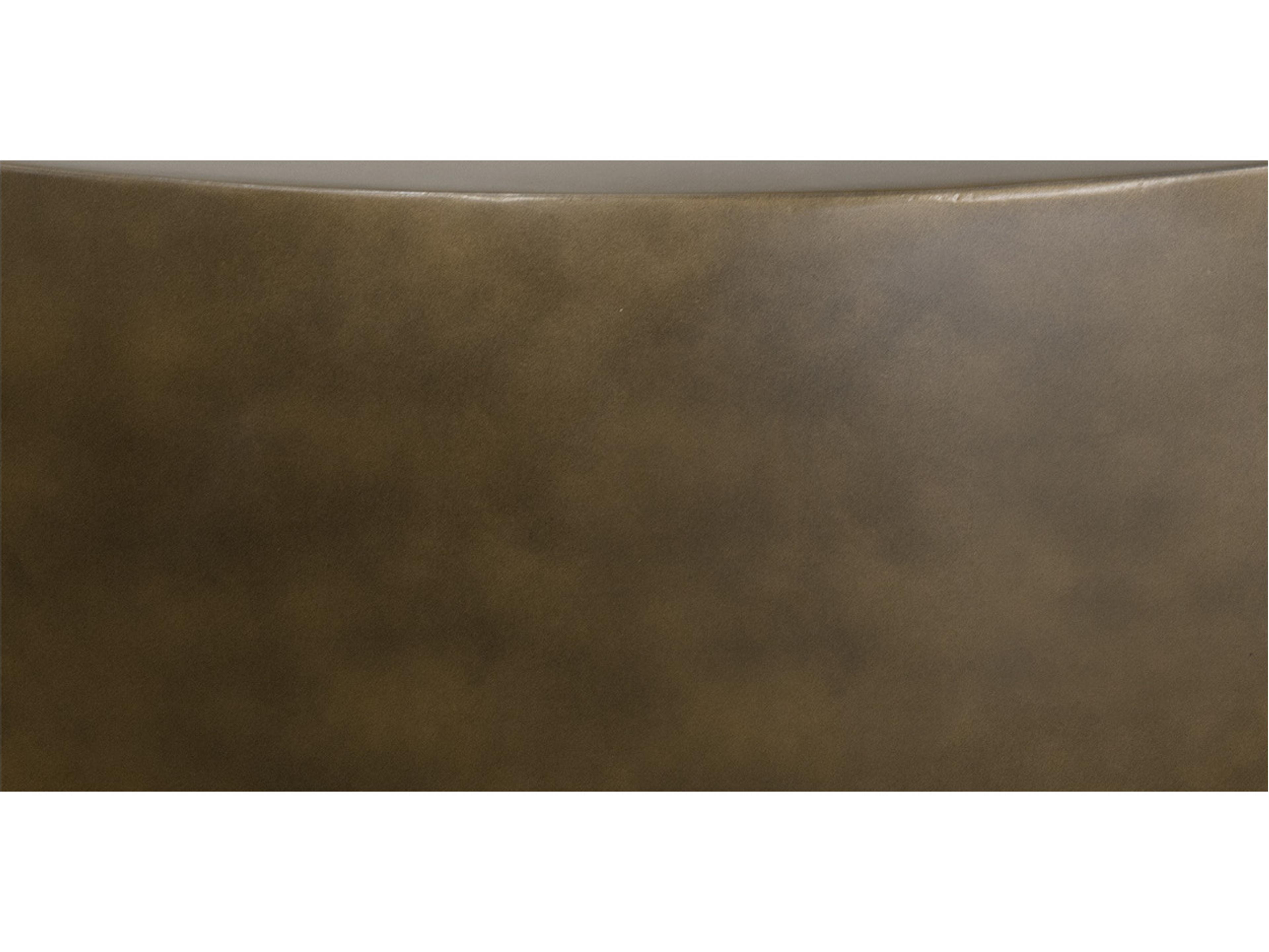 Sunpan Outdoor Tarsus Concrete Antique Bronze Round Coffee Table