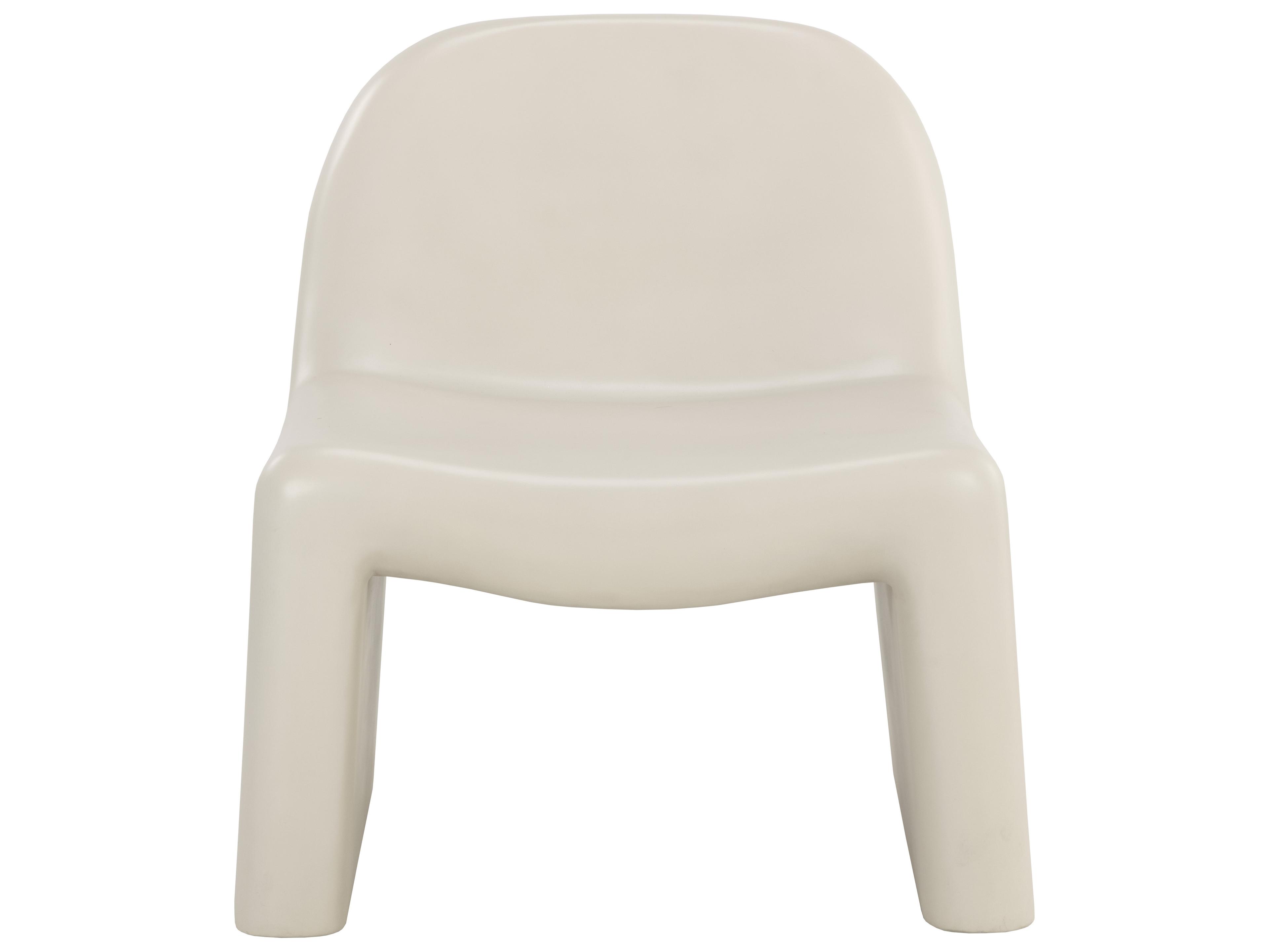 Sunpan Outdoor Kessel Concrete Cream Lounge Chair