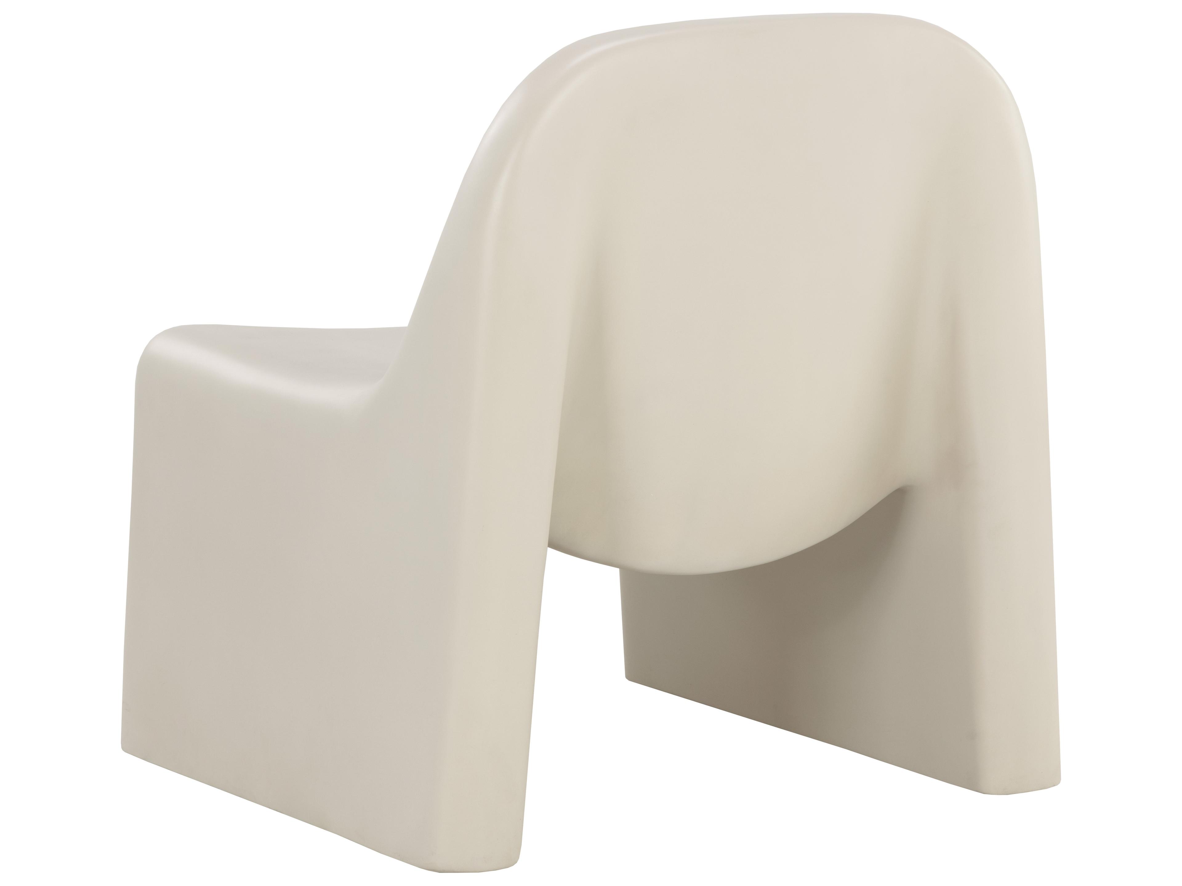 Sunpan Outdoor Kessel Concrete Cream Lounge Chair