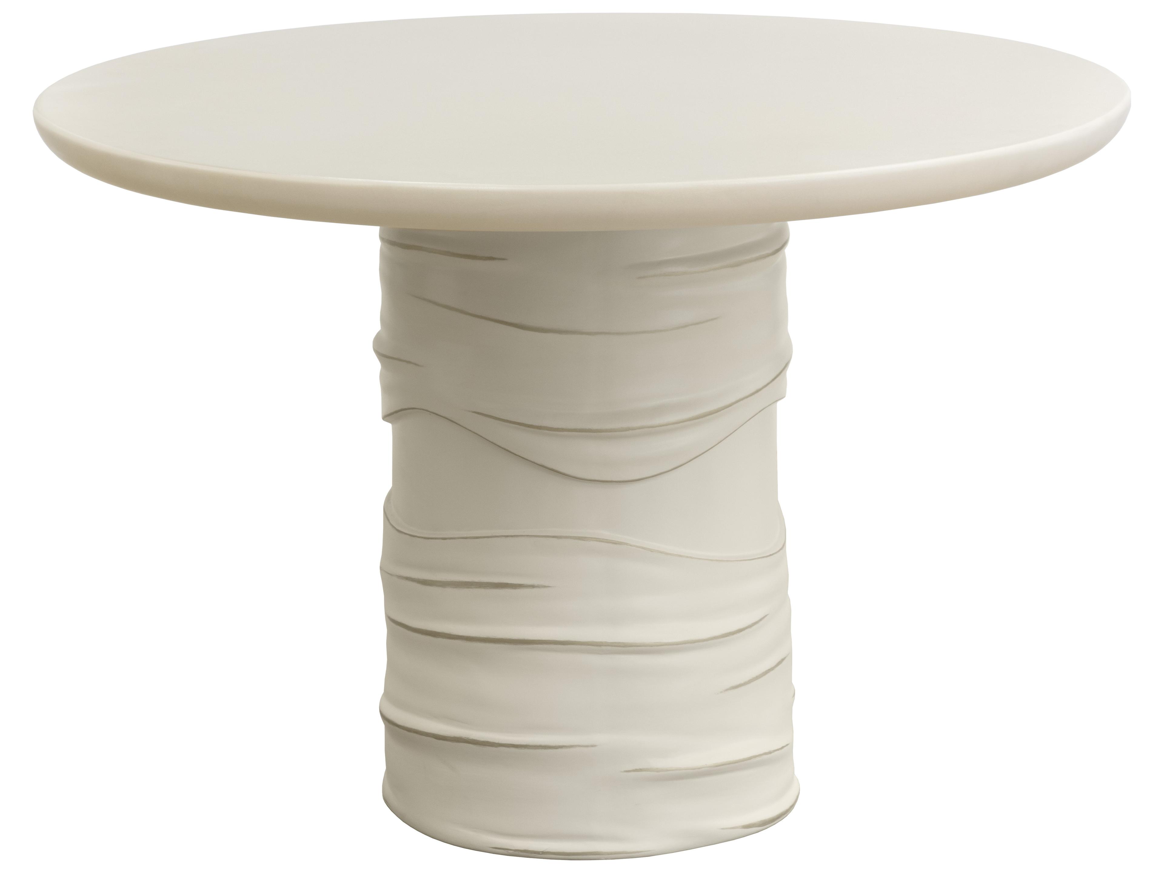 Alanya 44-Inch Round Concrete Dining Table