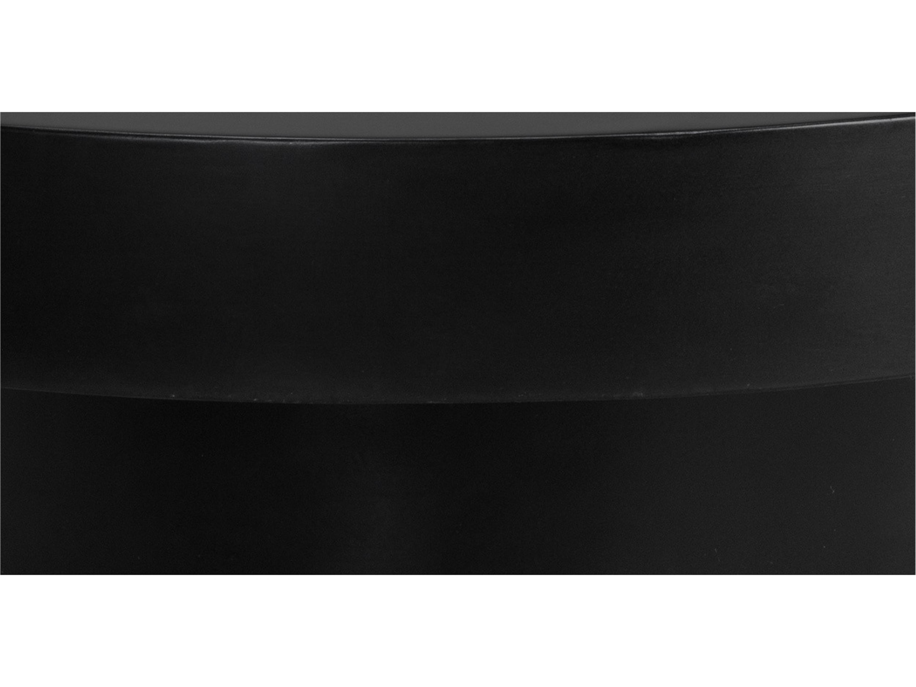 Sunpan Outdoor MIXT Brando Concrete Black Round Coffee Table