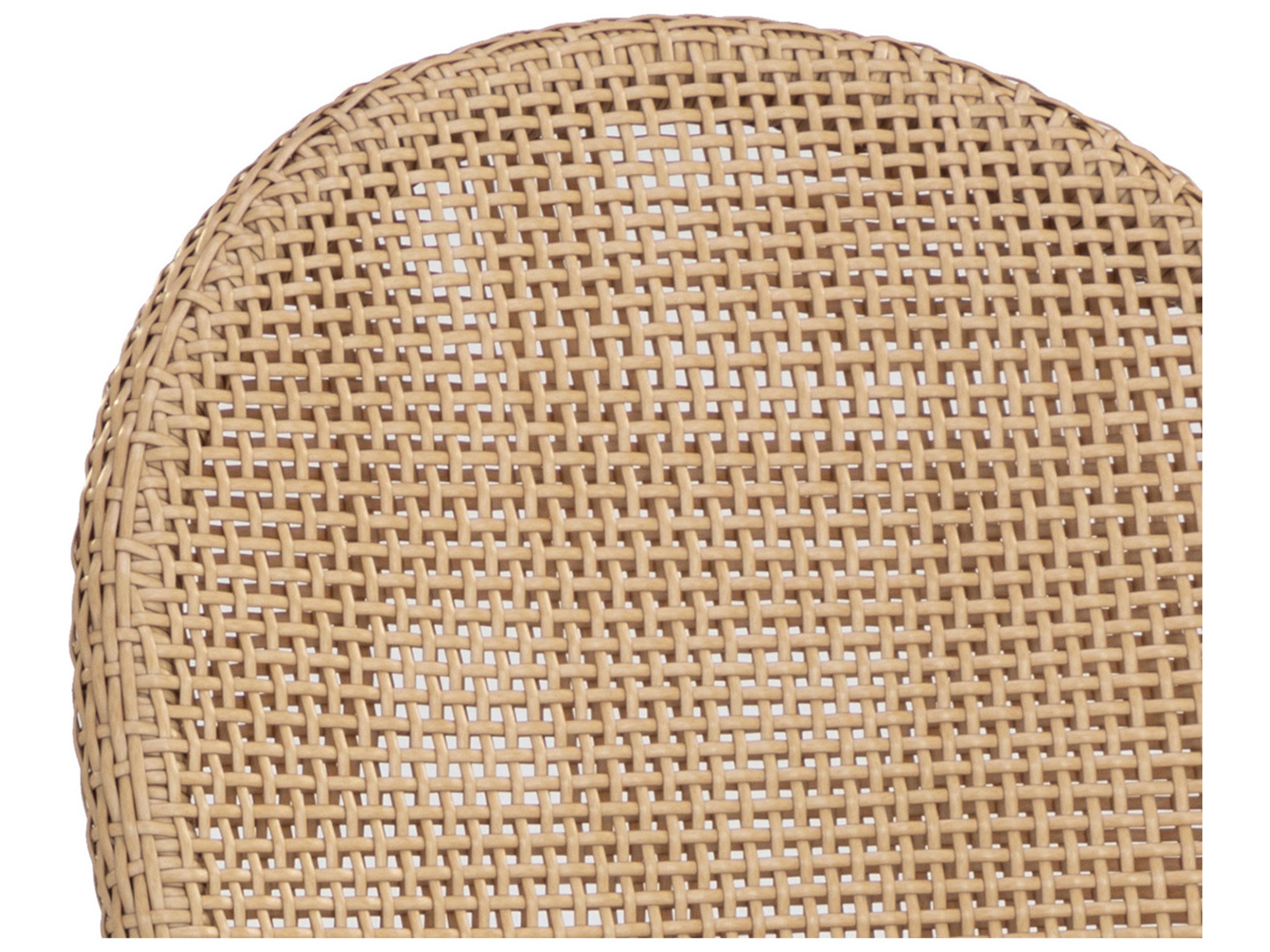 Sunpan Outdoor Calandri Aluminum Greige Counter Stool in Louis Cream