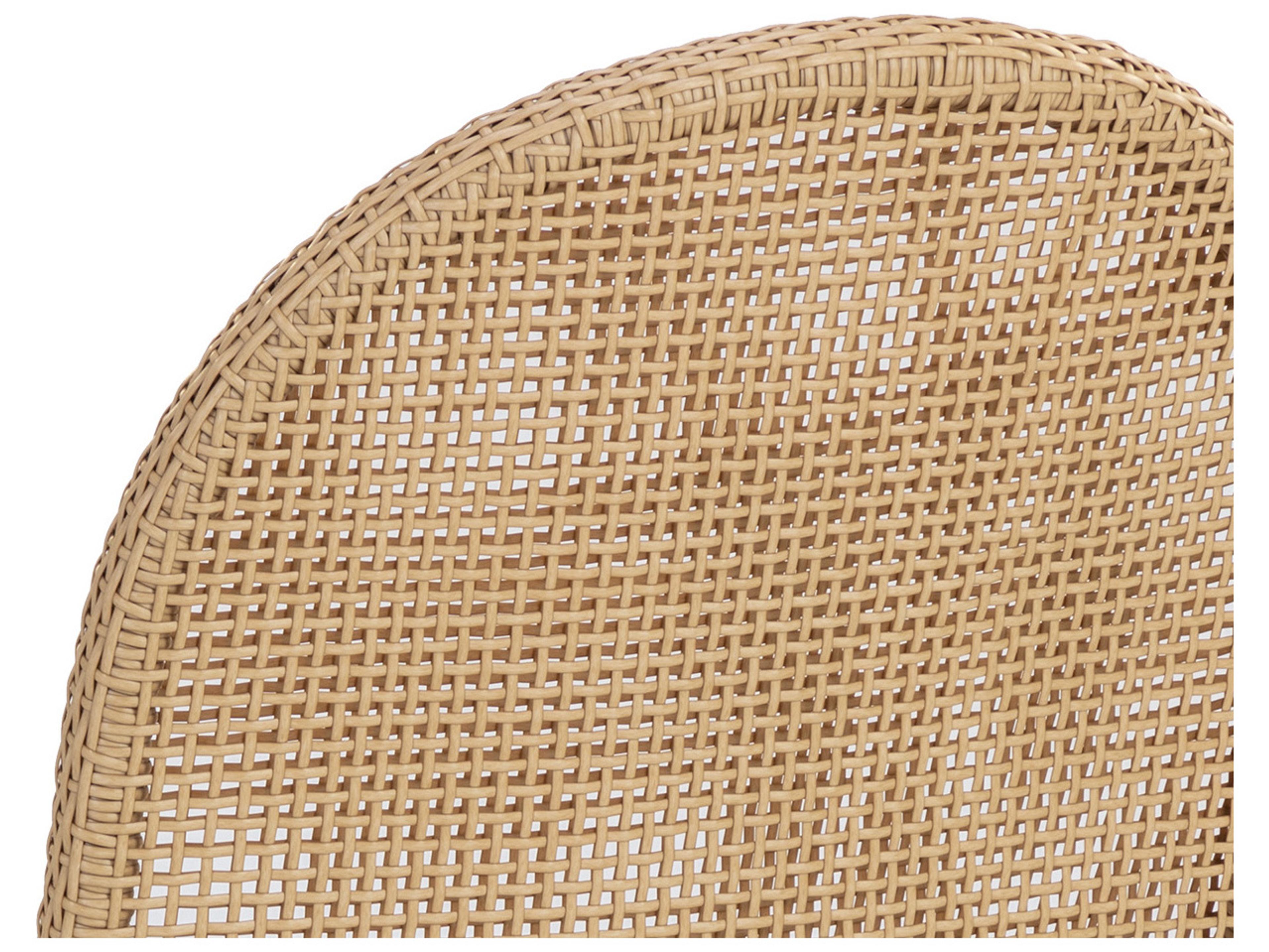 Sunpan Outdoor Calandri Aluminum Natural Dining Side Chair in Louis Cream