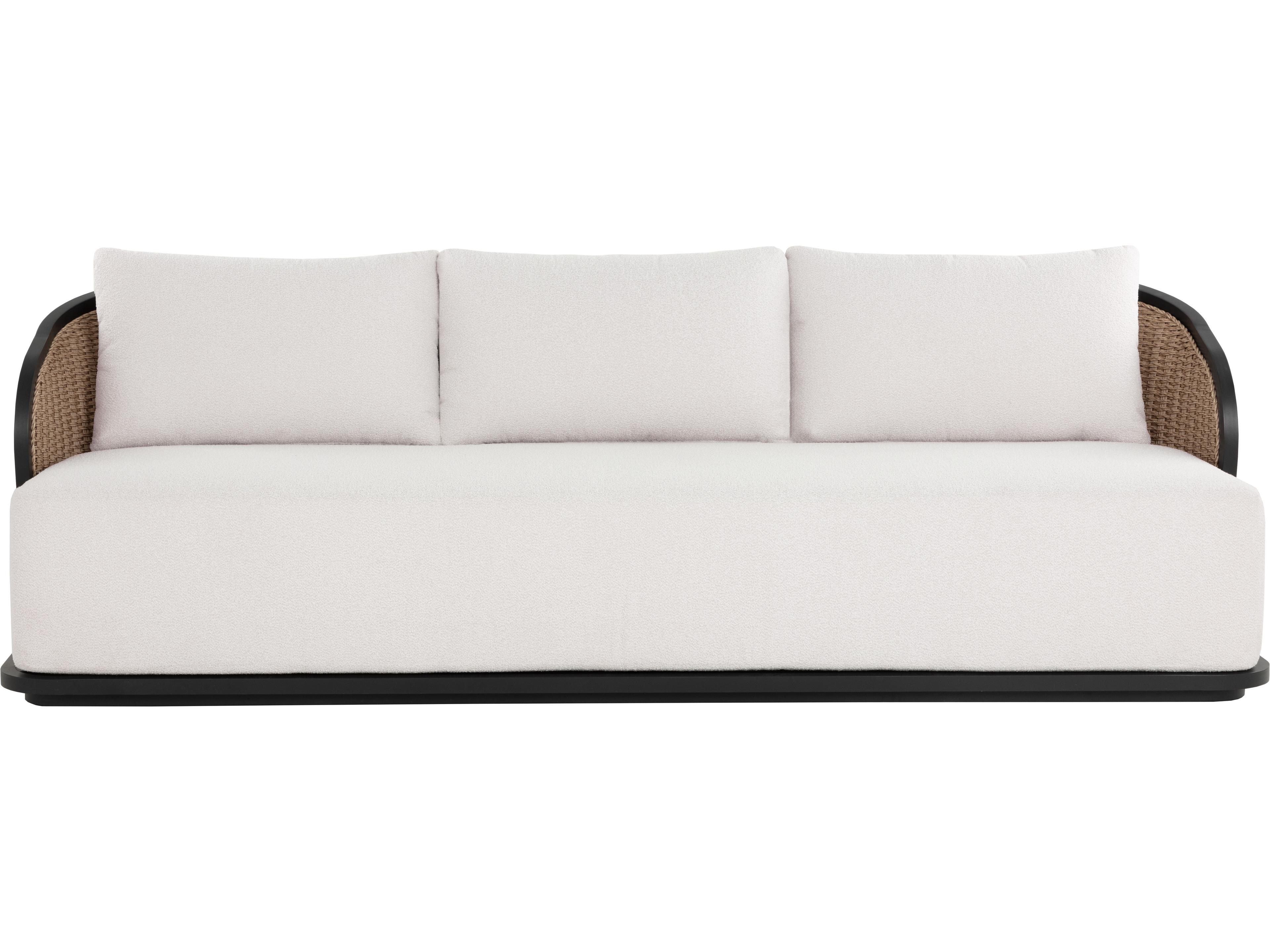 Sunpan Outdoor Bora Sofa in Louis Cream