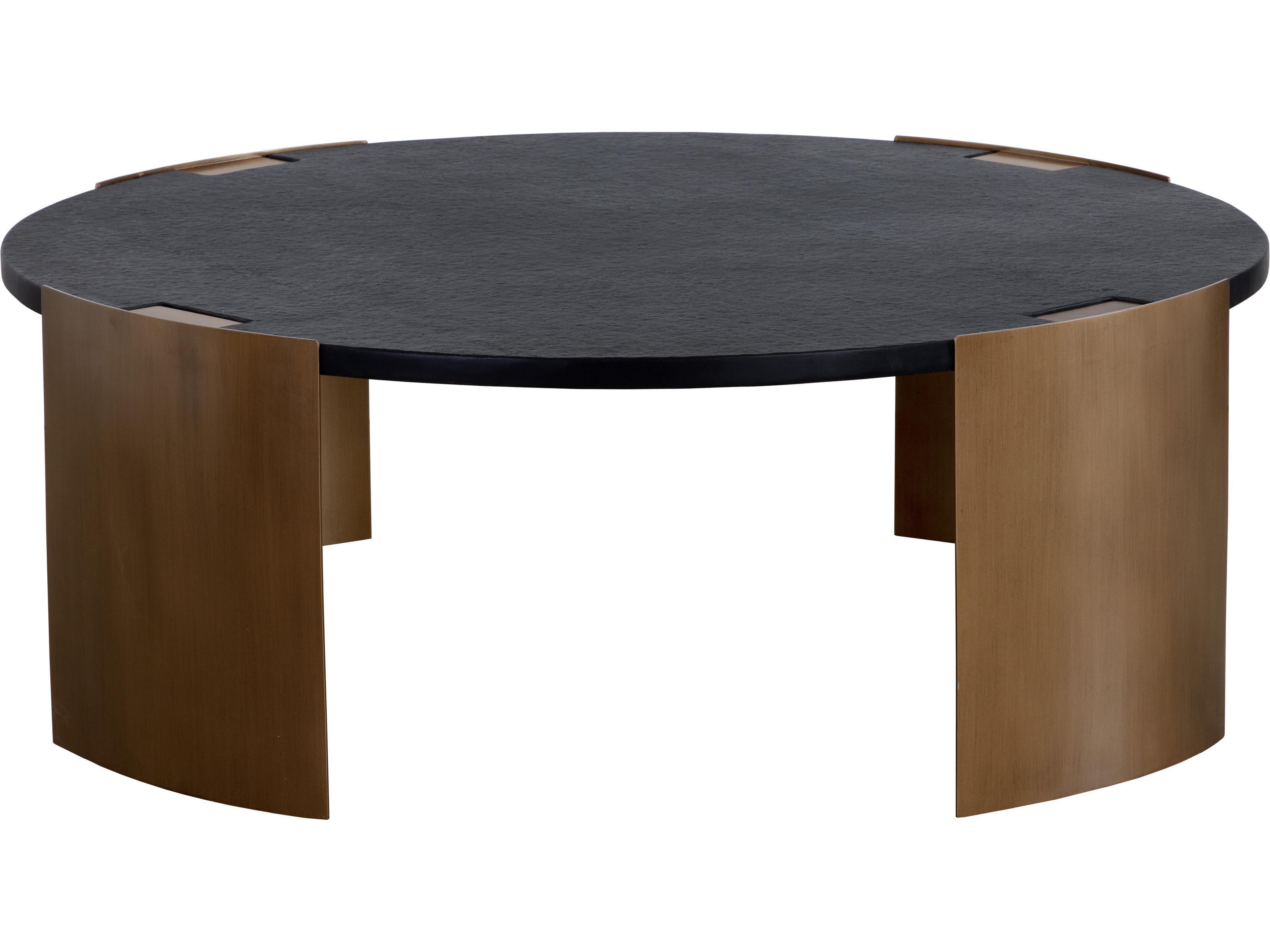 Sunpan Outdoor Gallus Metal Round Coffee Table