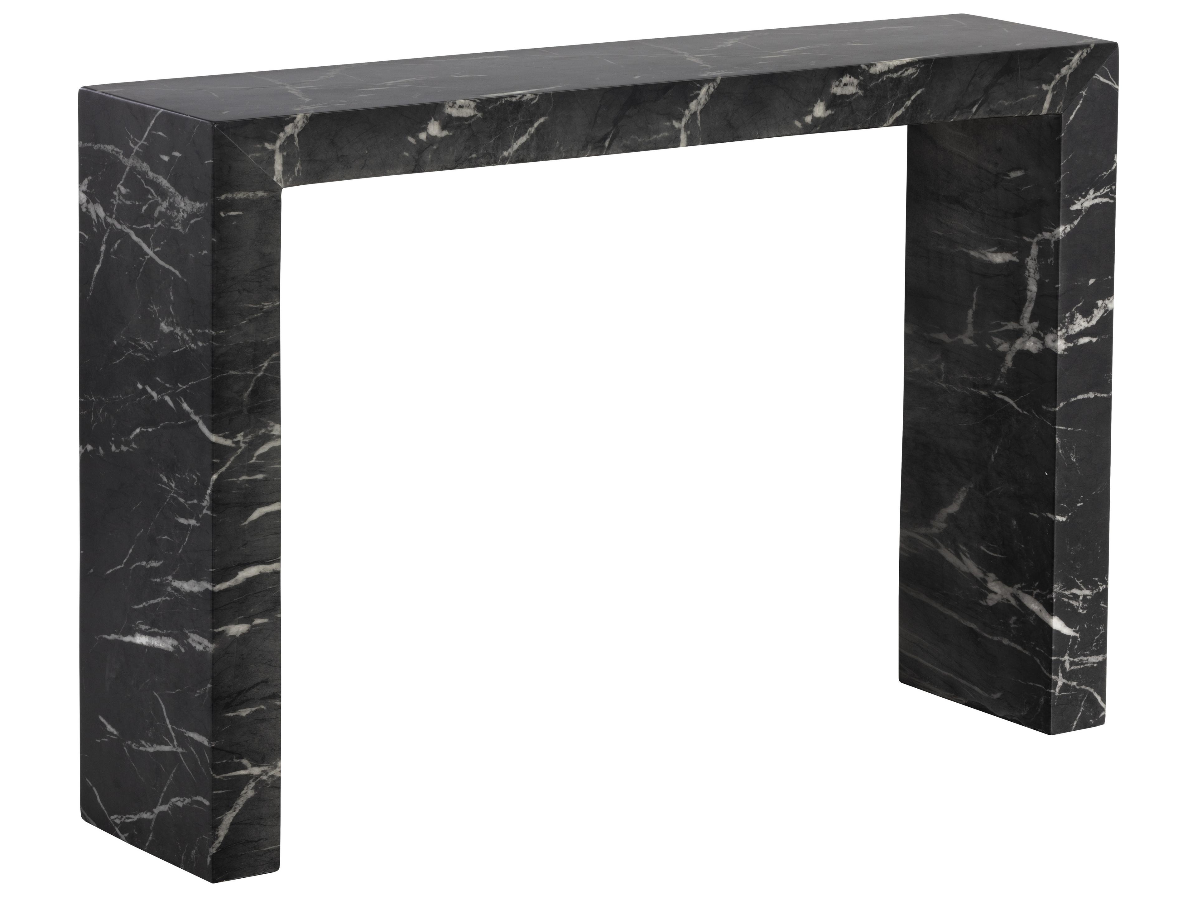 Sunpan Outdoor Axle Concrete Rectangular Console Table