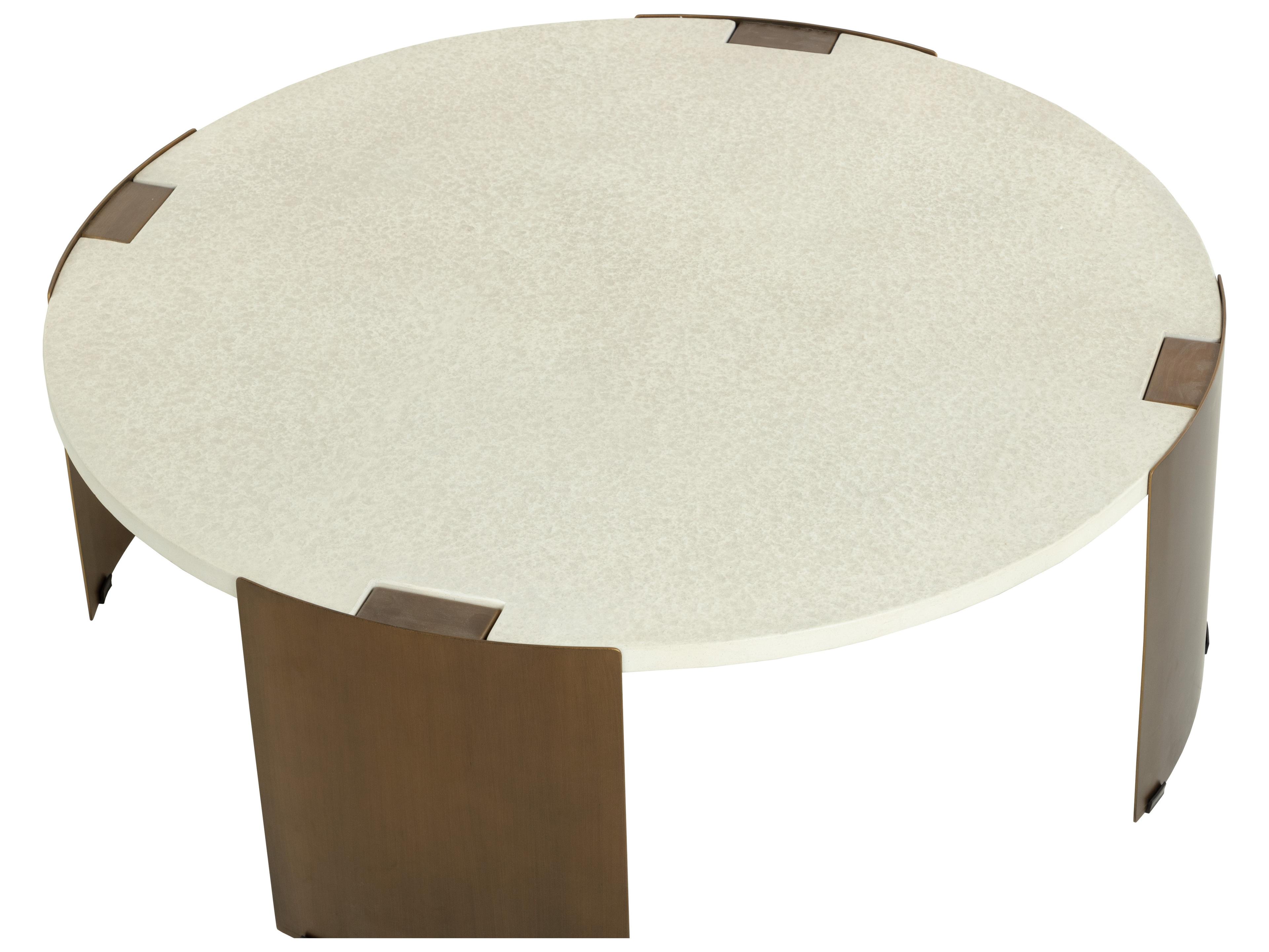 Sunpan Outdoor Gallus Metal Round Coffee Table