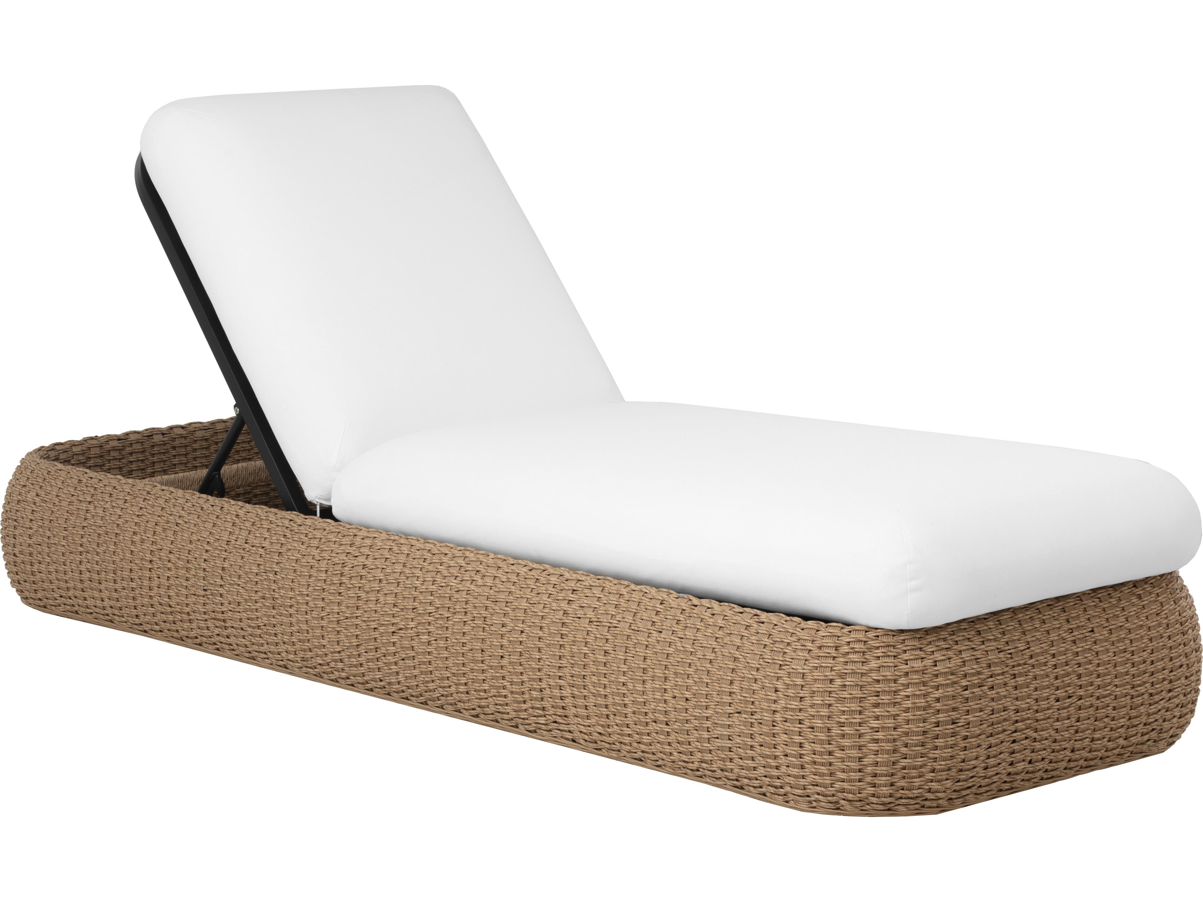Sunpan Outdoor Barcelona Lounger in Natural in Stinson White